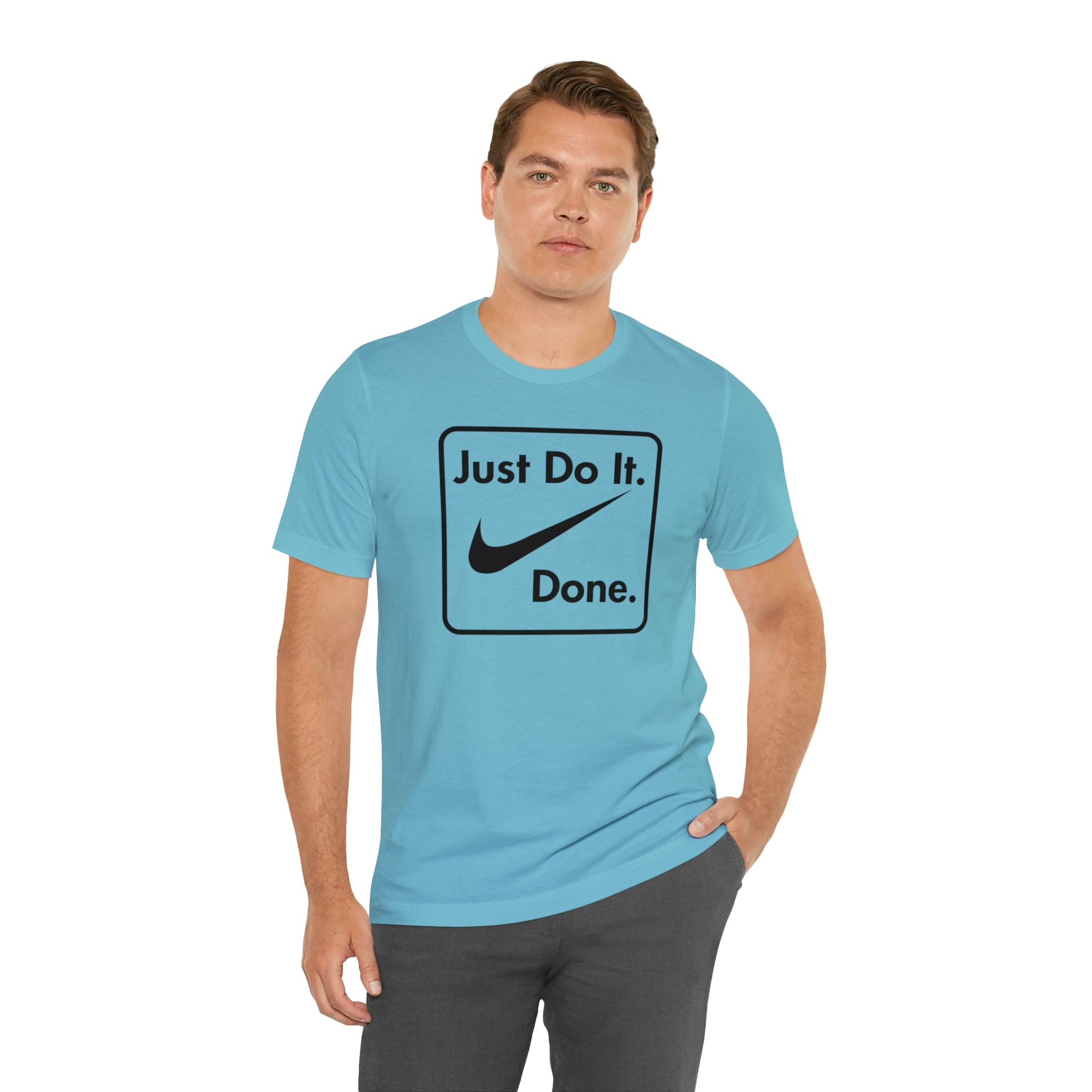 Printify T-Shirt Just Do It - Done - Jersey Short Sleeve Tee