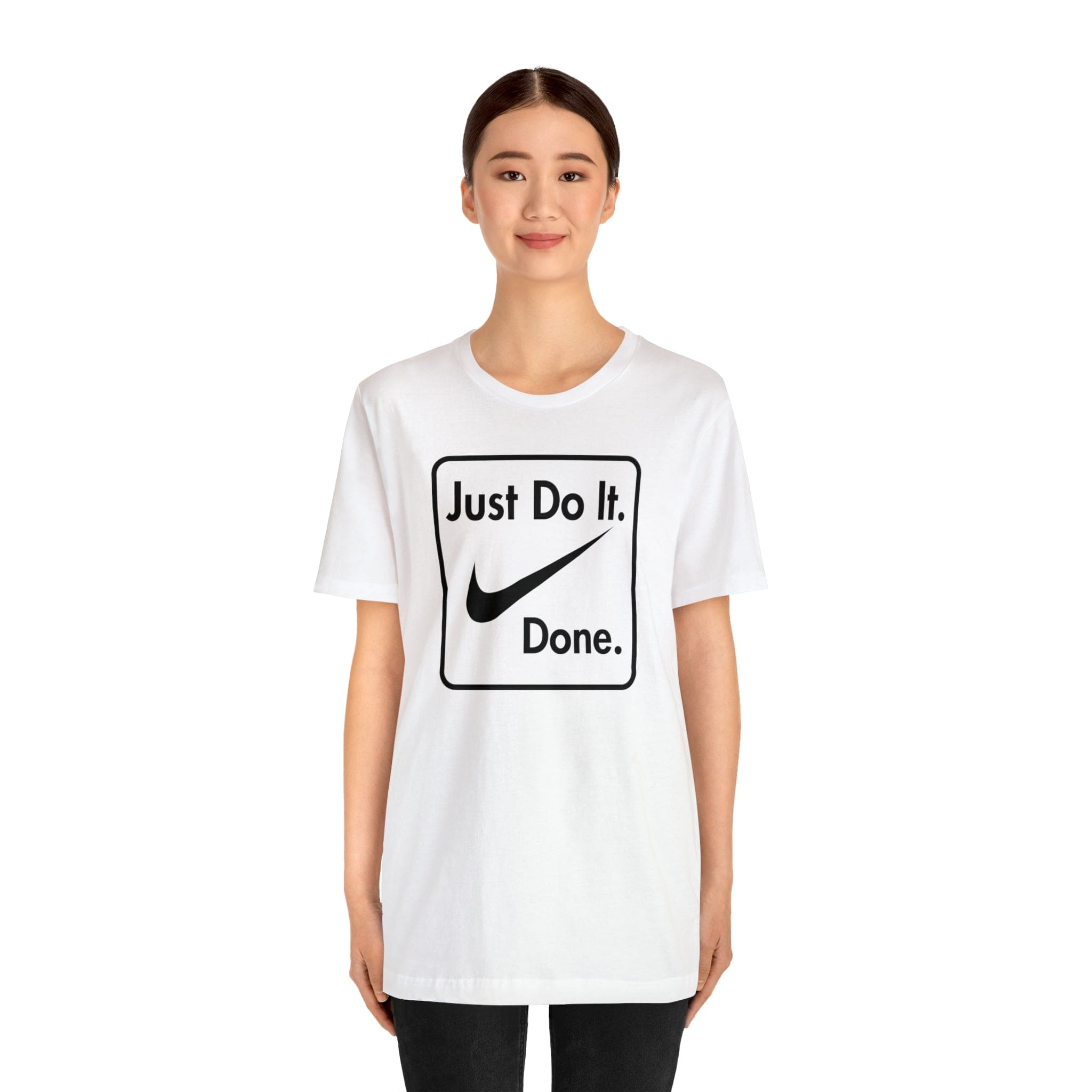 Printify T-Shirt Just Do It - Done - Jersey Short Sleeve Tee