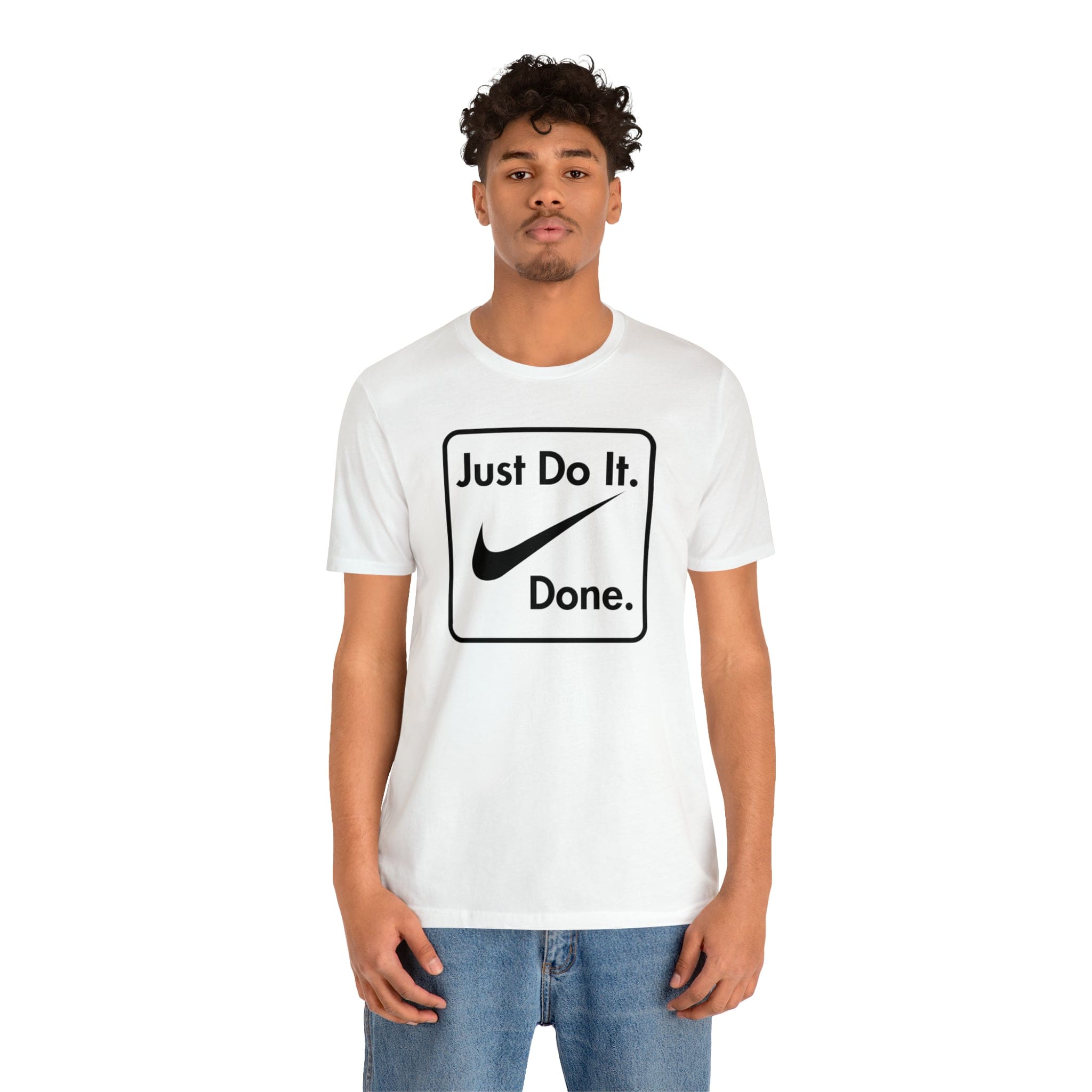 Printify T-Shirt Just Do It - Done - Jersey Short Sleeve Tee