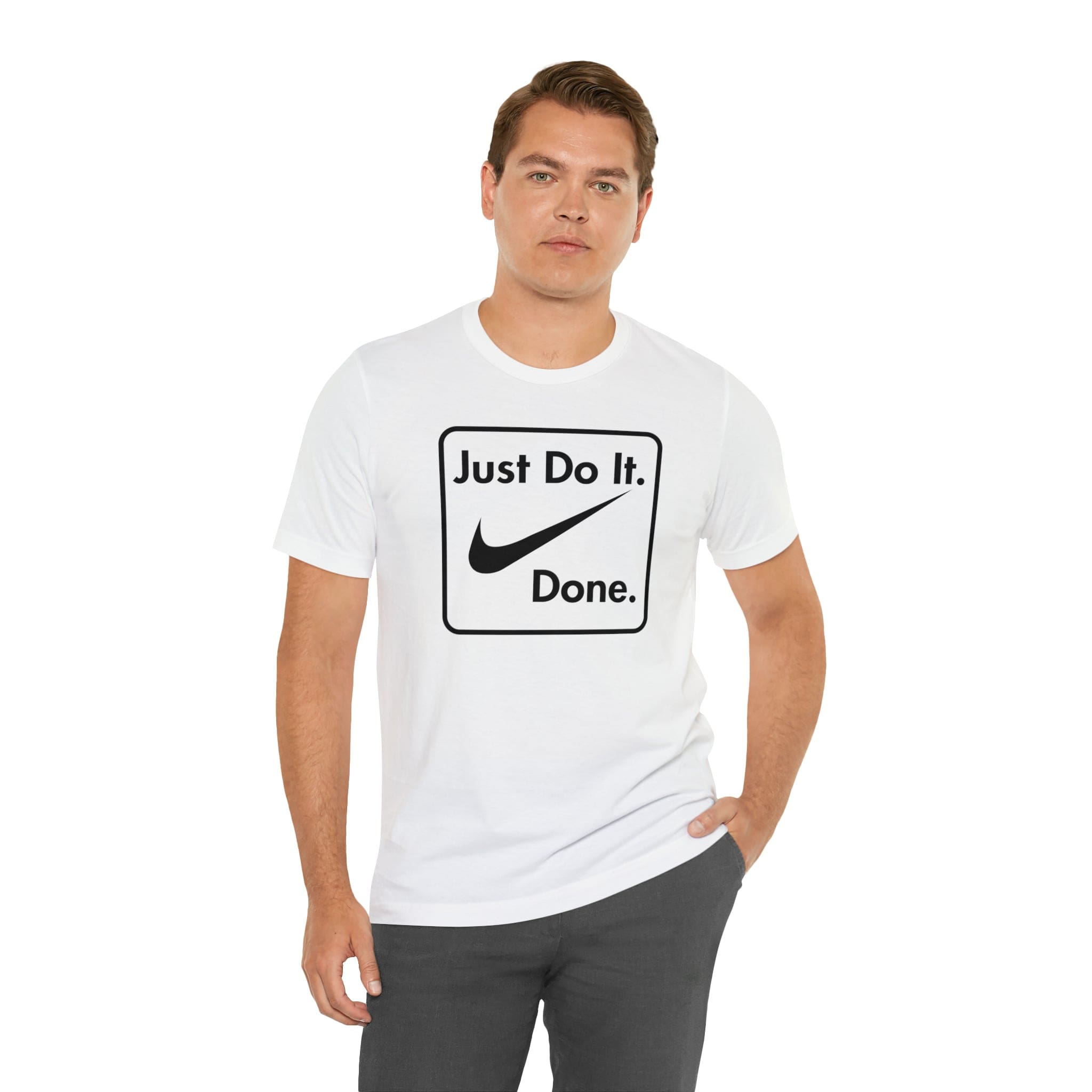 Printify T-Shirt Just Do It - Done - Jersey Short Sleeve Tee