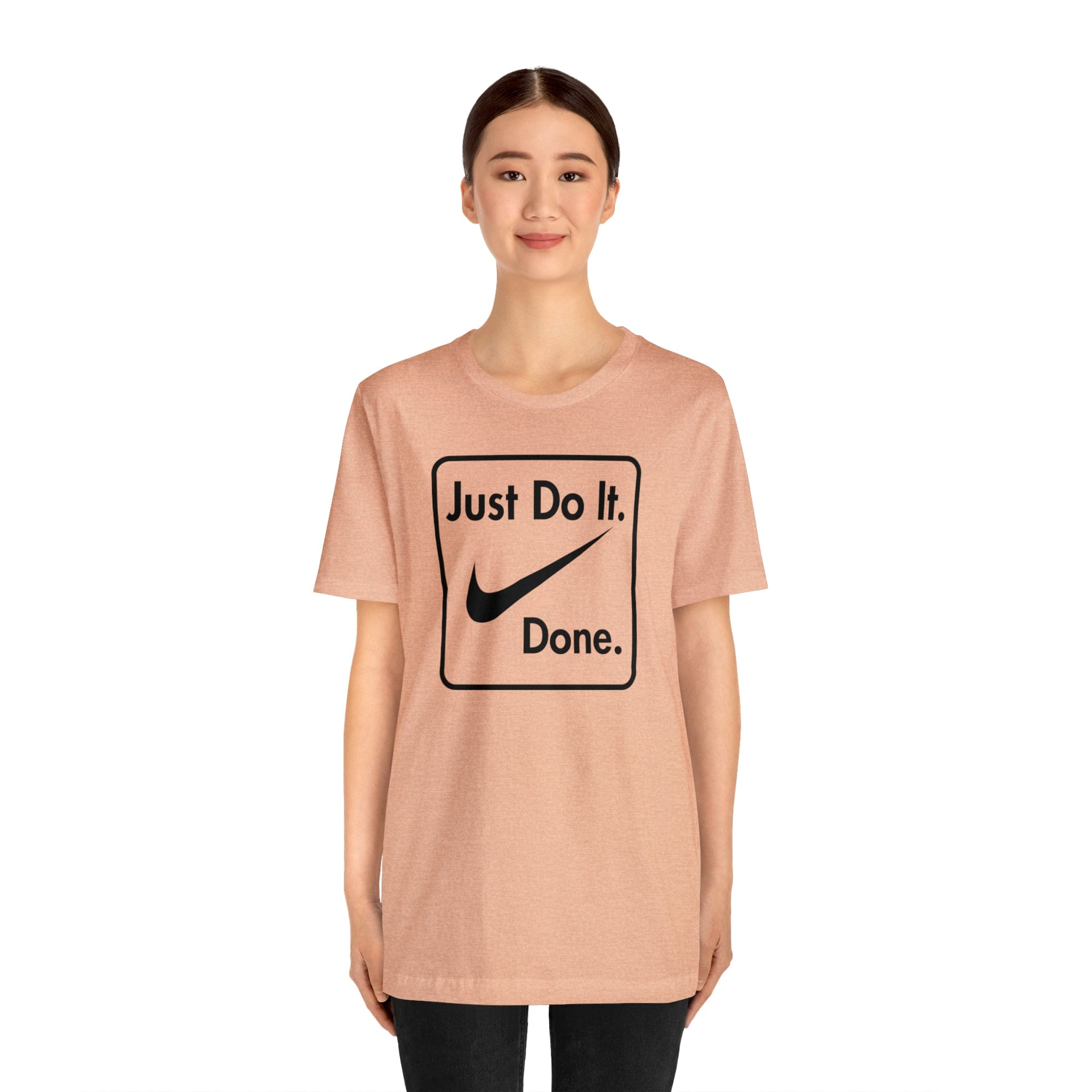 Printify T-Shirt Just Do It - Done - Jersey Short Sleeve Tee