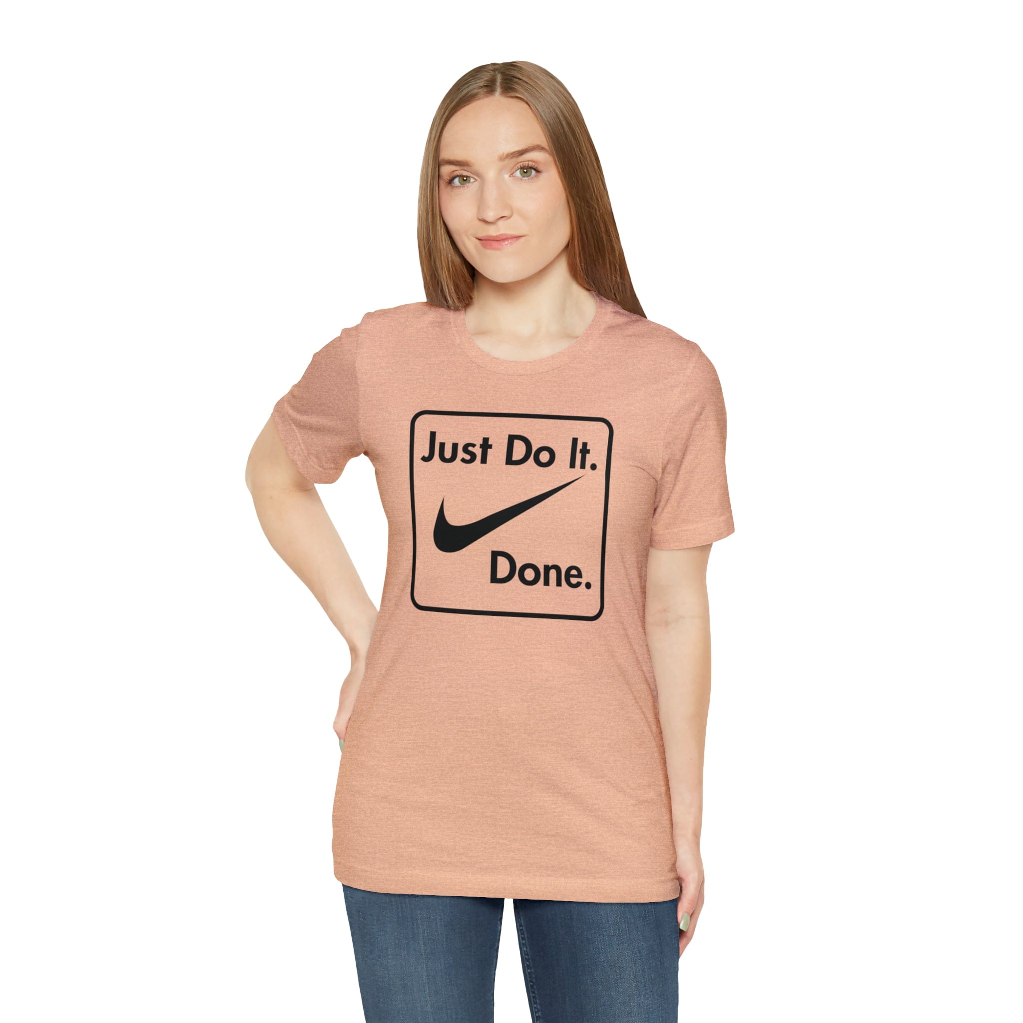 Printify T-Shirt Just Do It - Done - Jersey Short Sleeve Tee