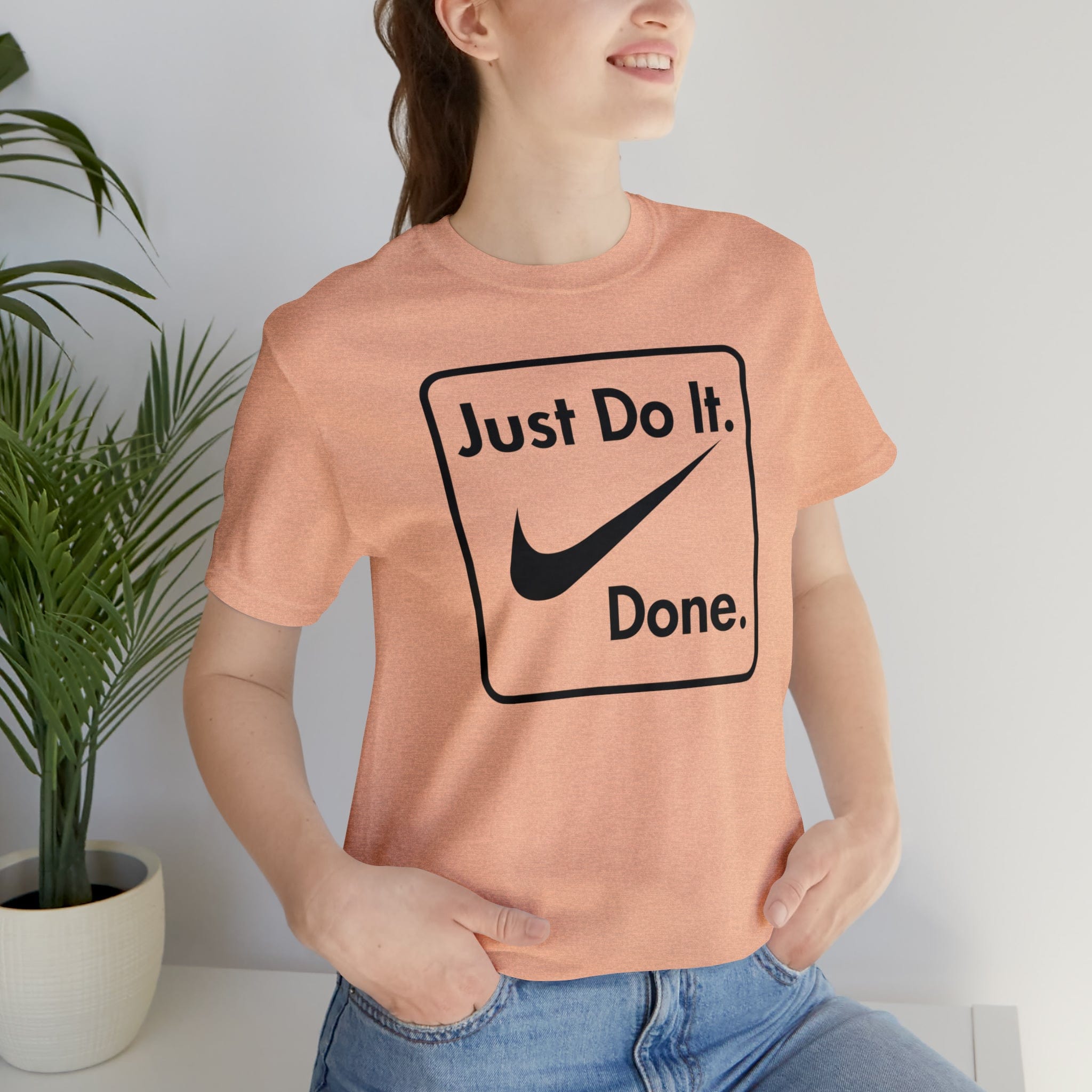 Printify T-Shirt Just Do It - Done - Jersey Short Sleeve Tee