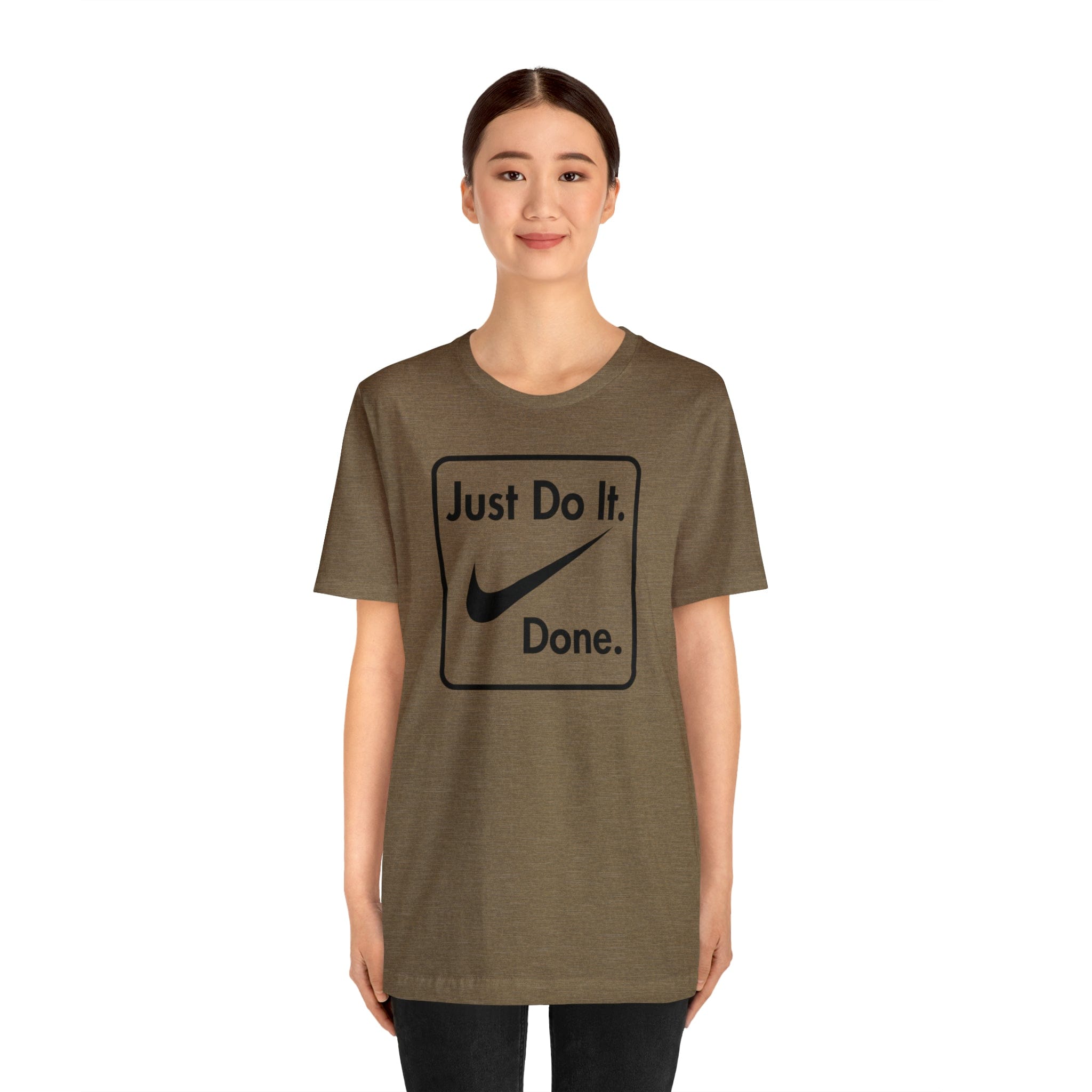 Printify T-Shirt Just Do It - Done - Jersey Short Sleeve Tee