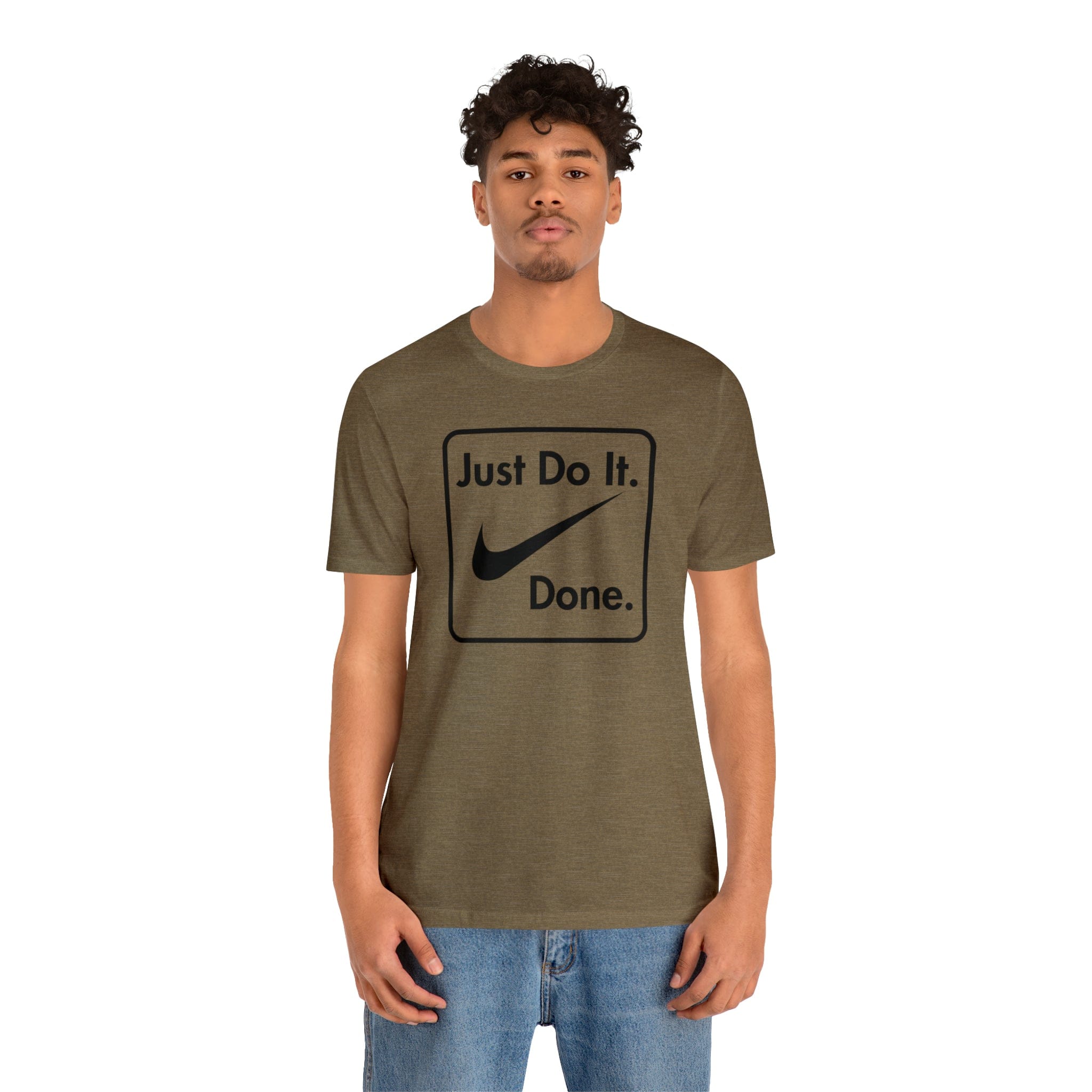 Printify T-Shirt Just Do It - Done - Jersey Short Sleeve Tee