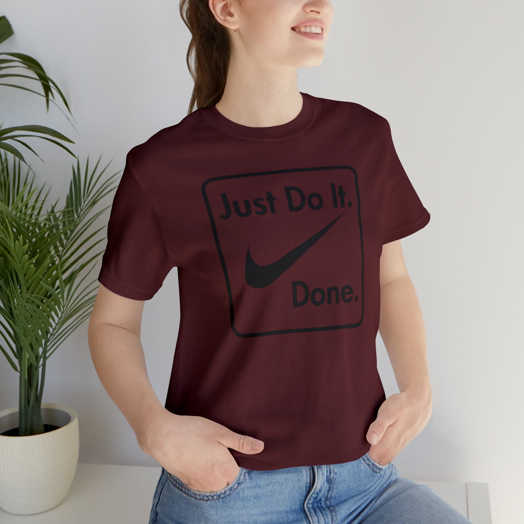 Printify T-Shirt Just Do It - Done - Jersey Short Sleeve Tee