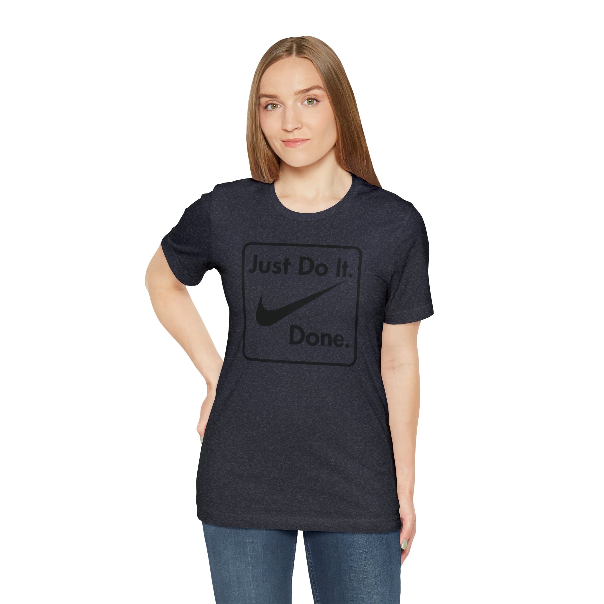 Printify T-Shirt Just Do It - Done - Jersey Short Sleeve Tee