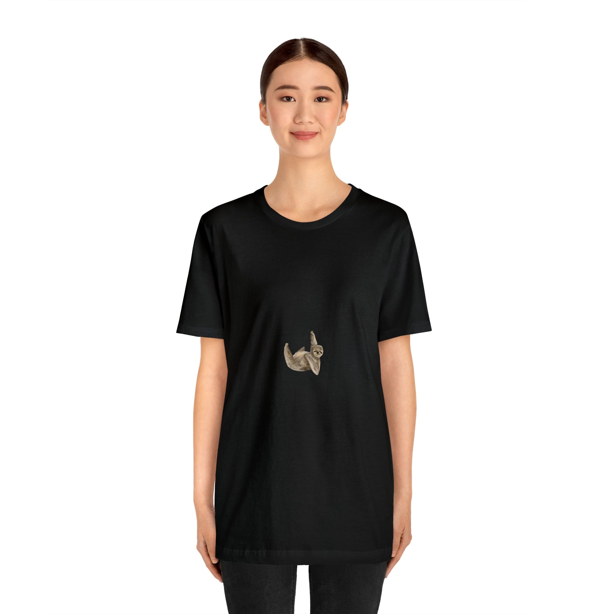 Printify T-Shirt Just Do It later Sloth - Jersey Short Sleeve Tee