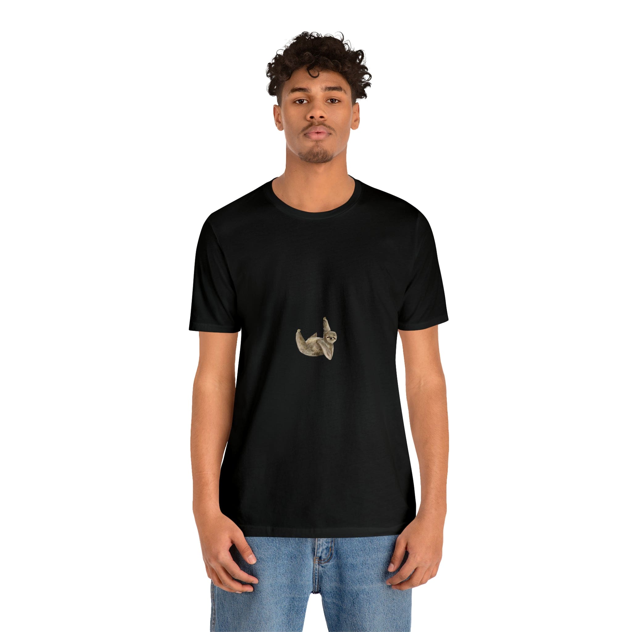 Printify T-Shirt Just Do It later Sloth - Jersey Short Sleeve Tee