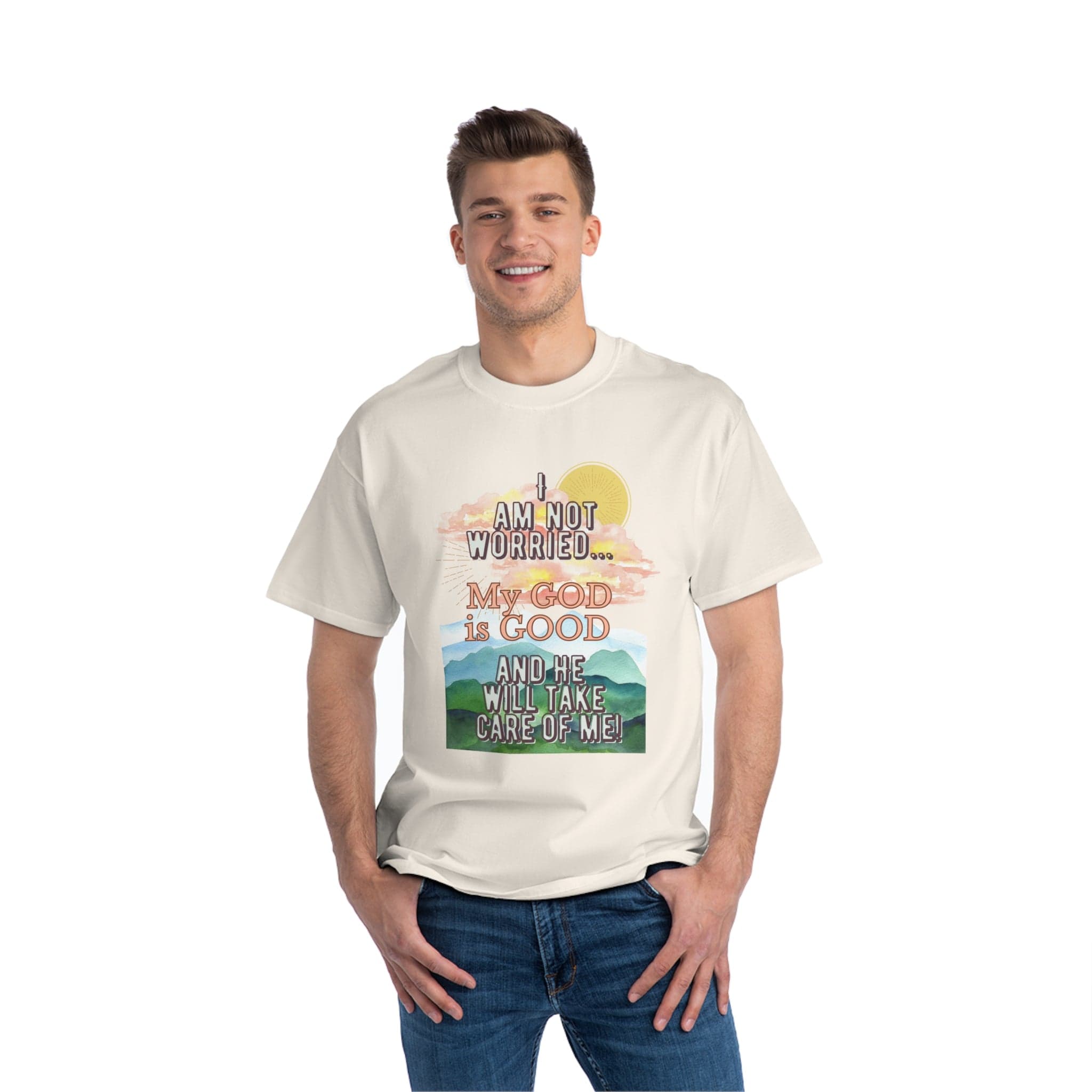 Printify T-Shirt My God is Good - Short-Sleeve T-Shirt