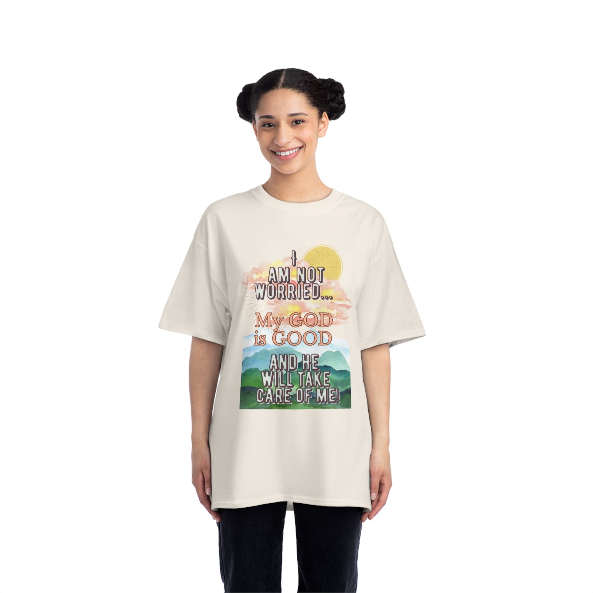 Printify T-Shirt My God is Good - Short-Sleeve T-Shirt