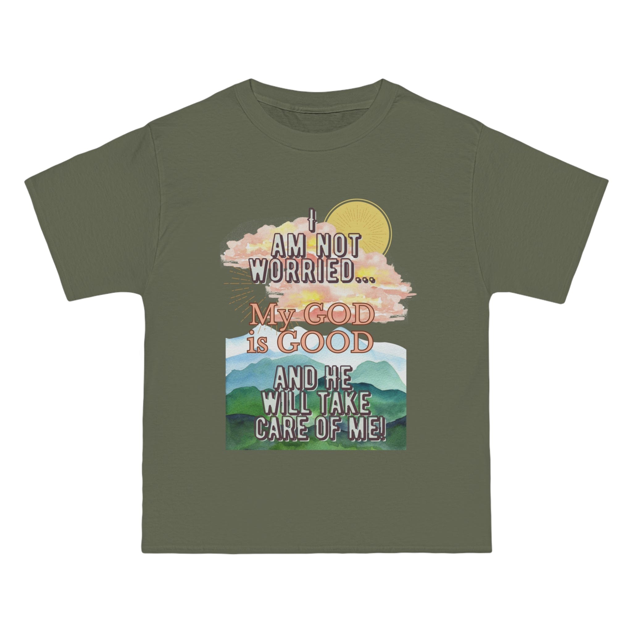 Printify T-Shirt Fatigue Green / S My God is Good - Short-Sleeve T-Shirt
