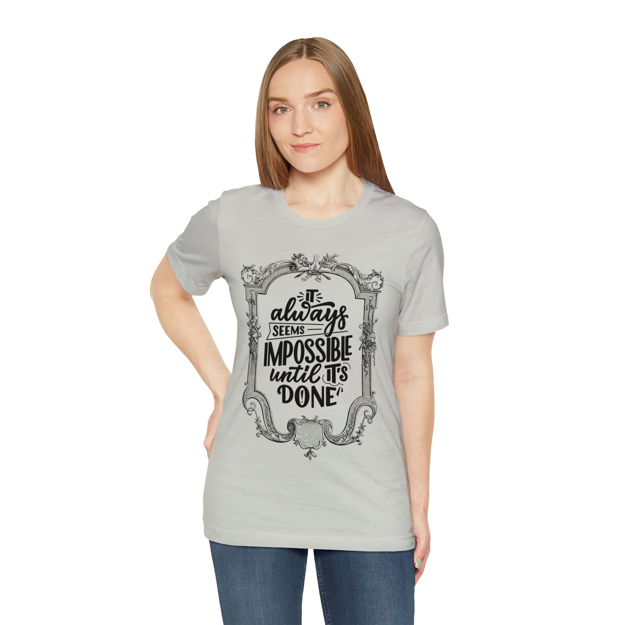 Printify T-Shirt Not Impossible - Unisex Jersey Short Sleeve Tee