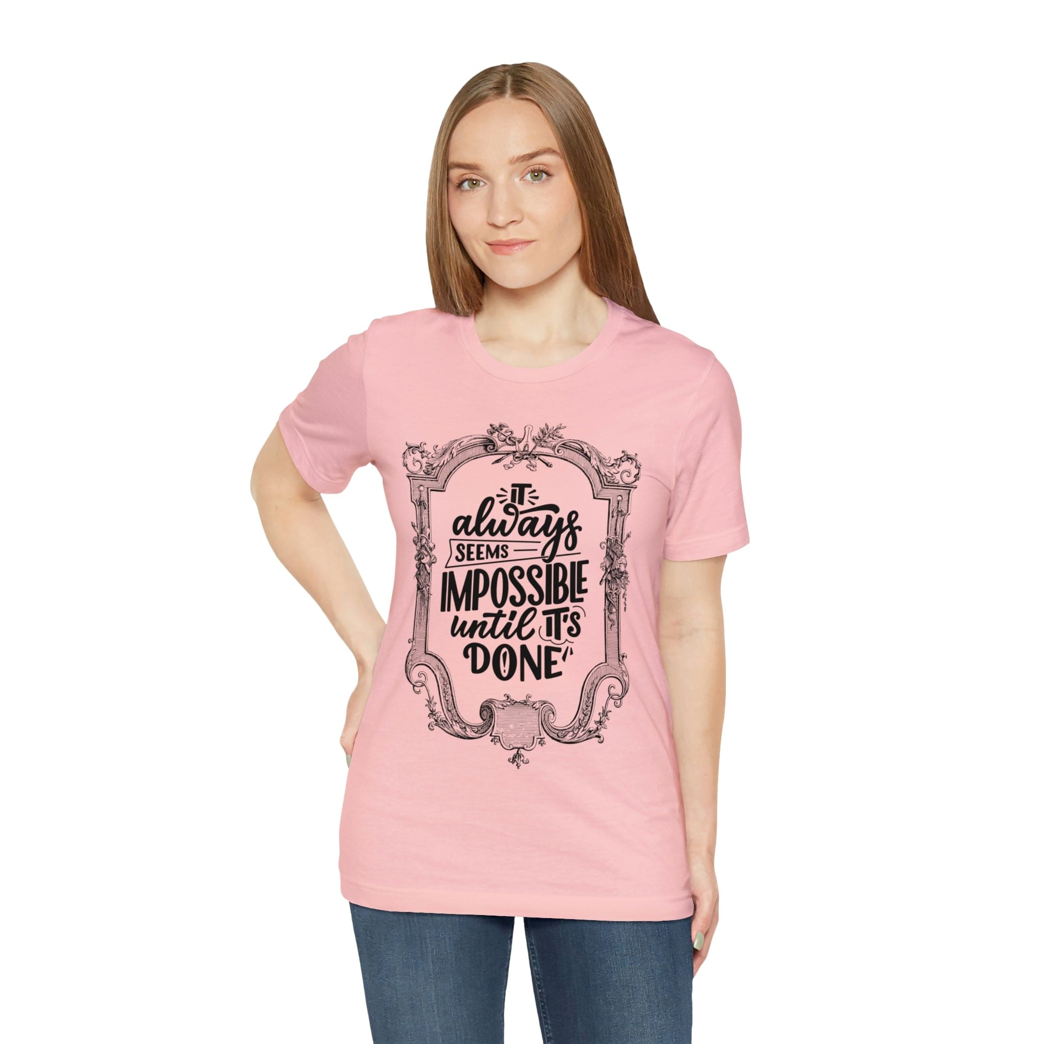 Printify T-Shirt Not Impossible - Unisex Jersey Short Sleeve Tee