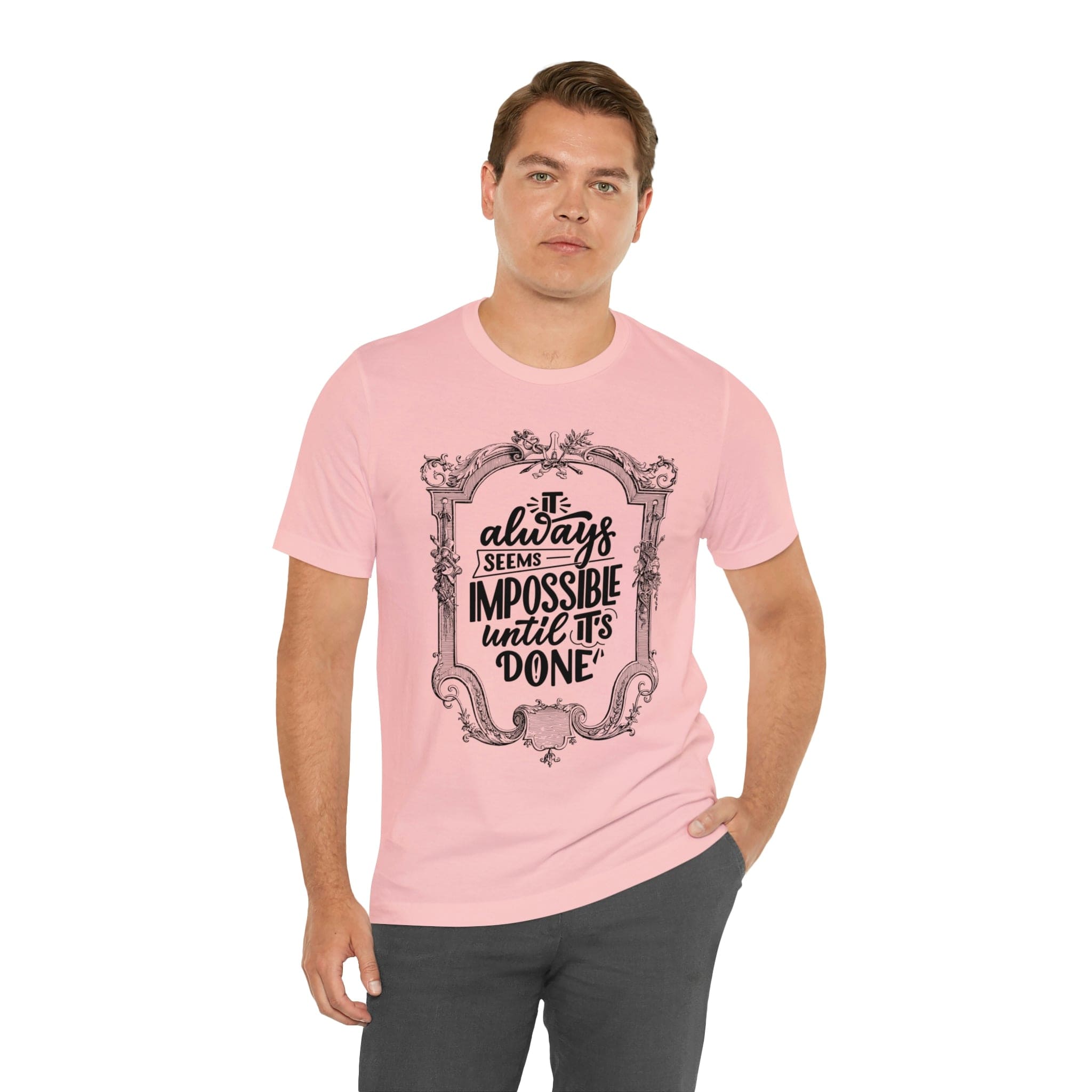 Printify T-Shirt Not Impossible - Unisex Jersey Short Sleeve Tee