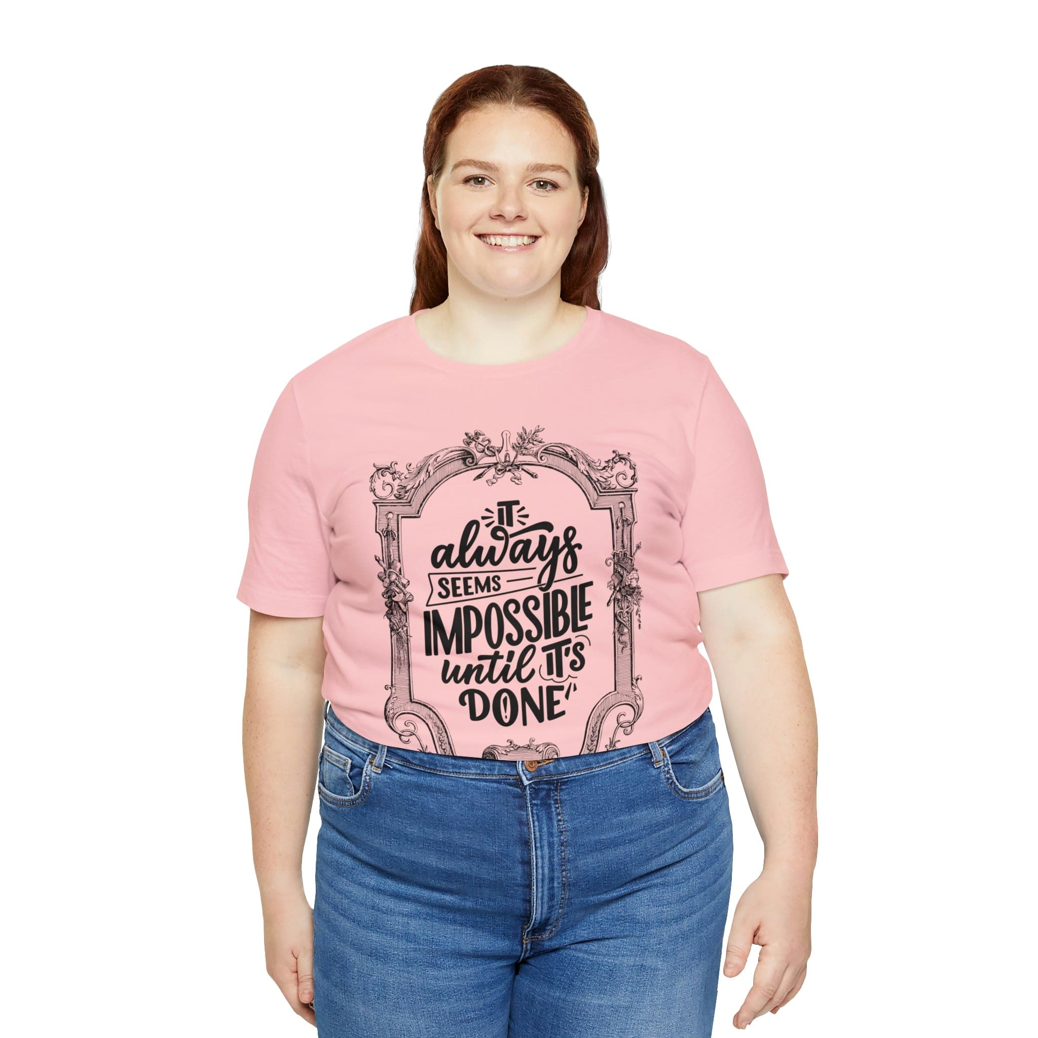 Printify T-Shirt Not Impossible - Unisex Jersey Short Sleeve Tee