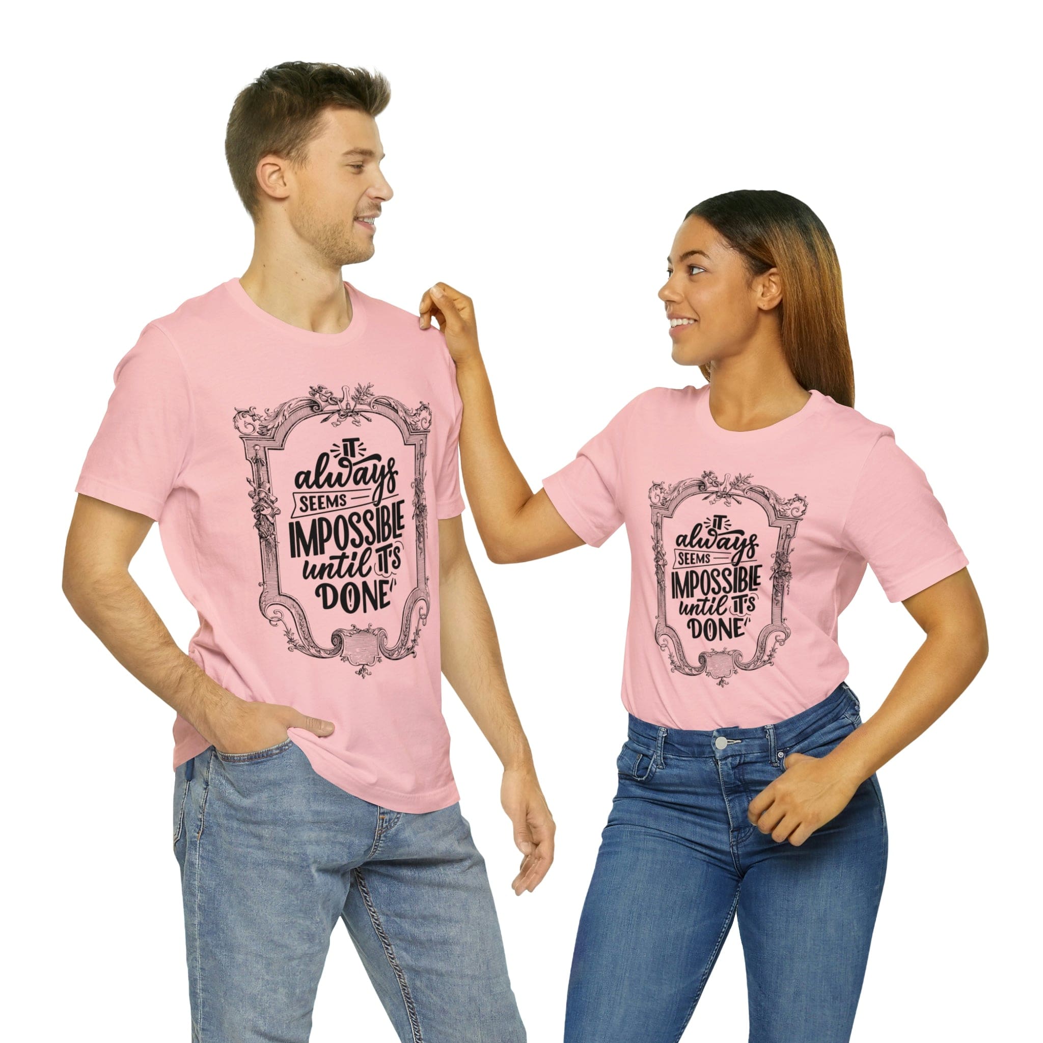 Printify T-Shirt Not Impossible - Unisex Jersey Short Sleeve Tee