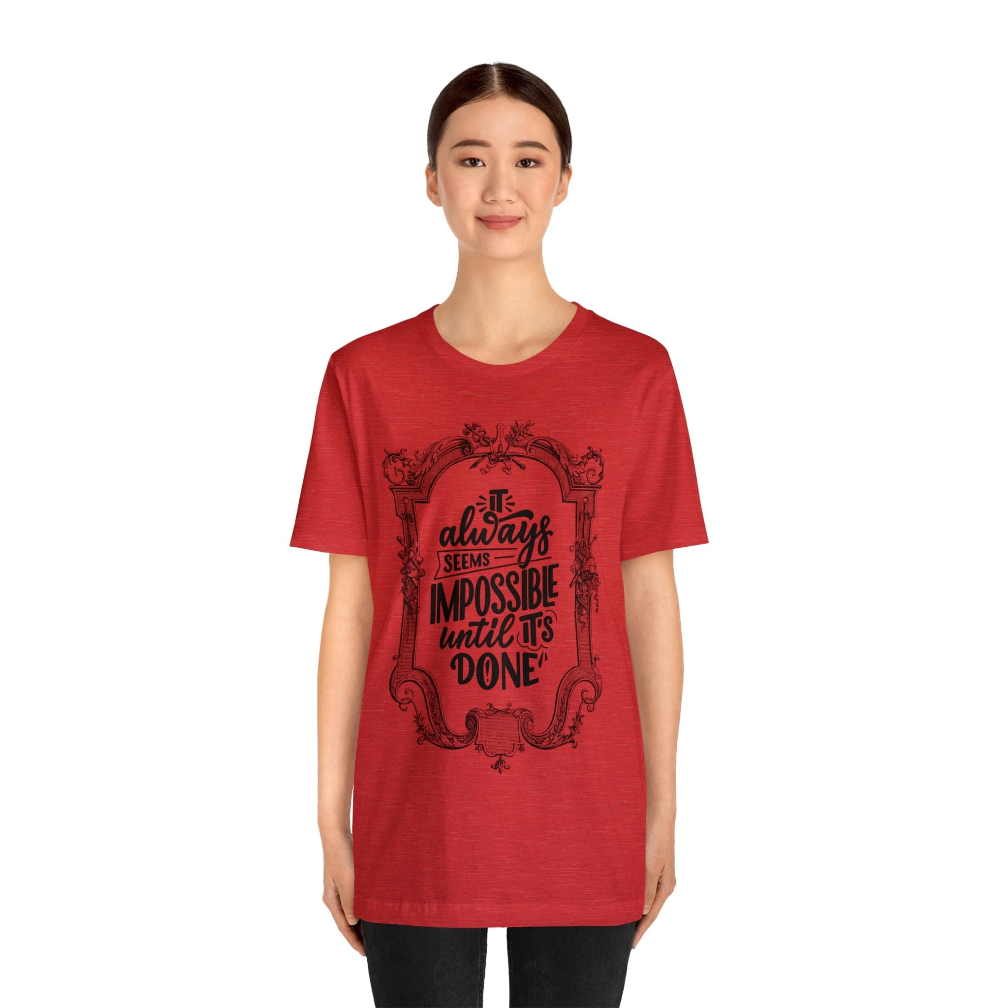 Printify T-Shirt Not Impossible - Unisex Jersey Short Sleeve Tee