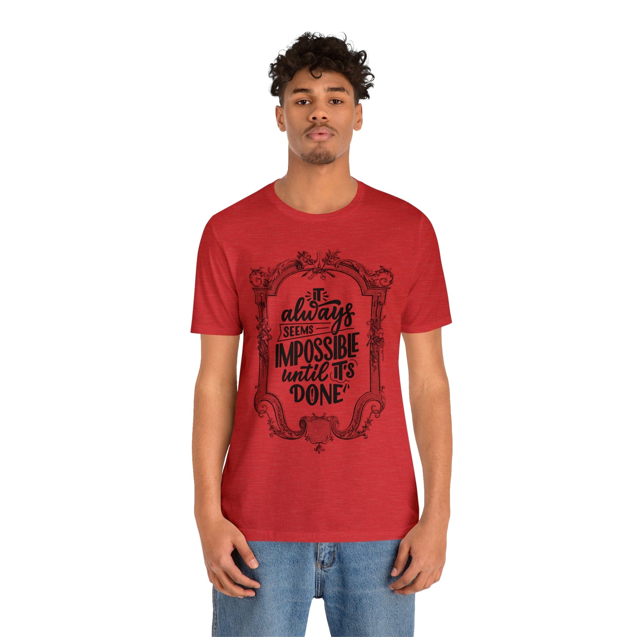 Printify T-Shirt Not Impossible - Unisex Jersey Short Sleeve Tee