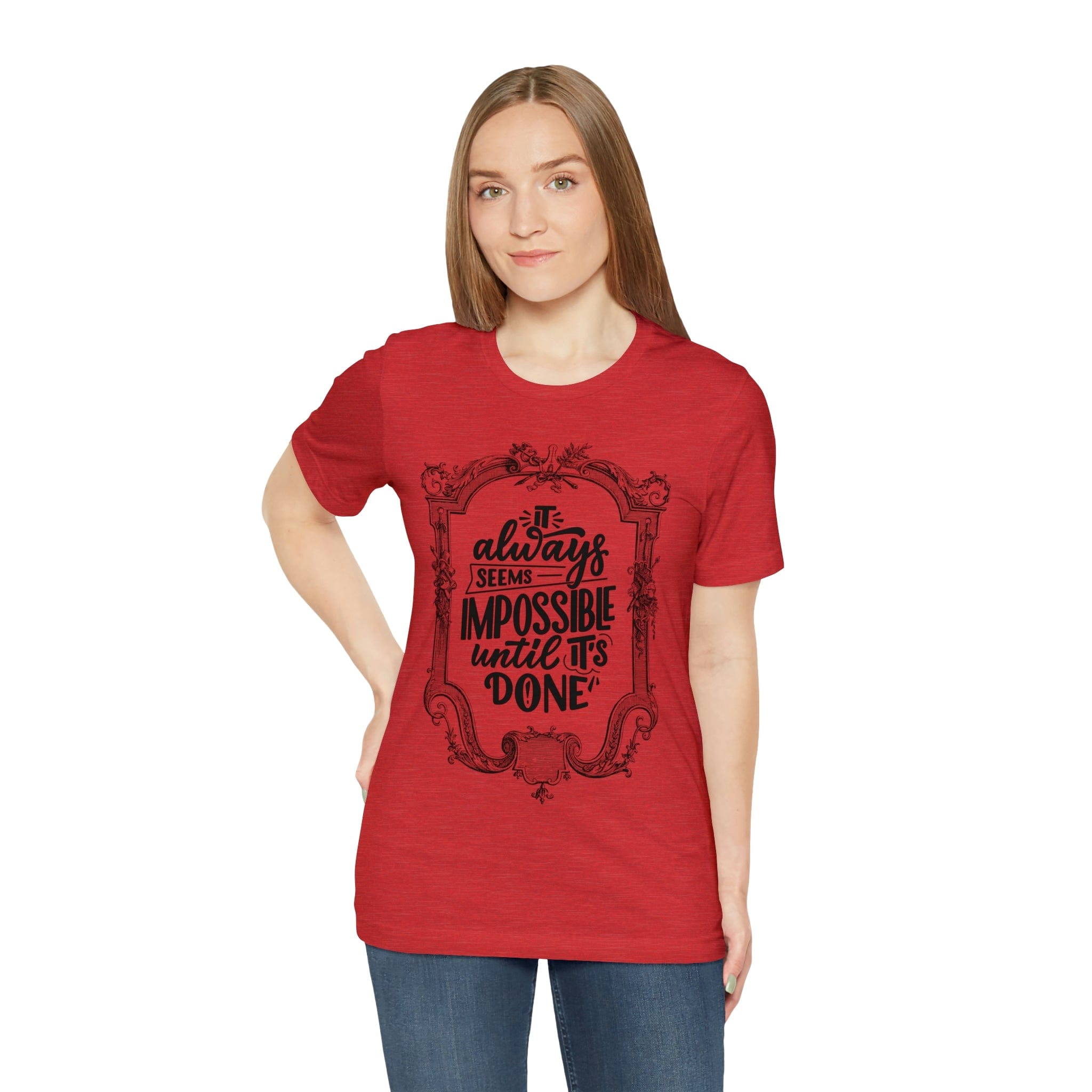 Printify T-Shirt Not Impossible - Unisex Jersey Short Sleeve Tee
