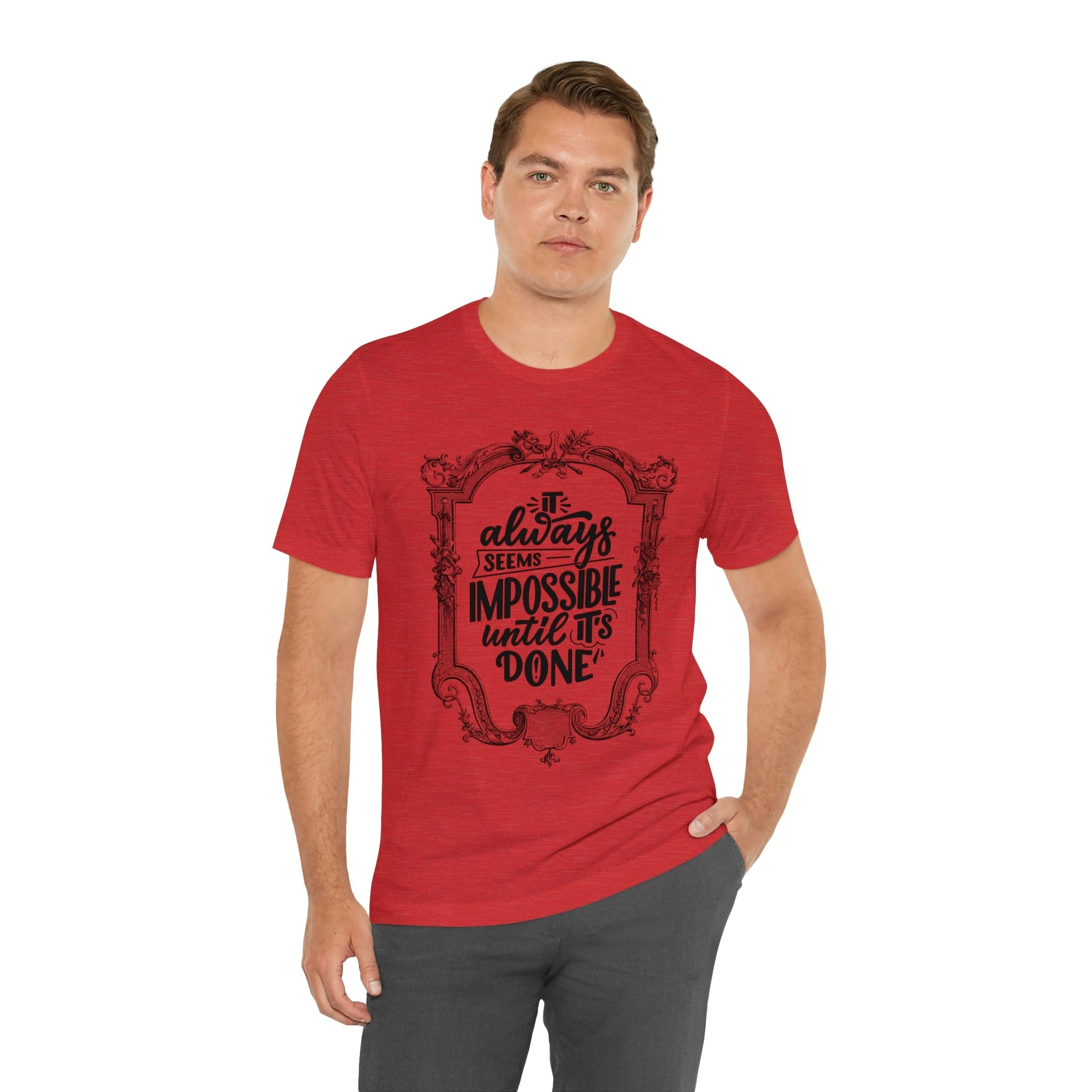 Printify T-Shirt Not Impossible - Unisex Jersey Short Sleeve Tee