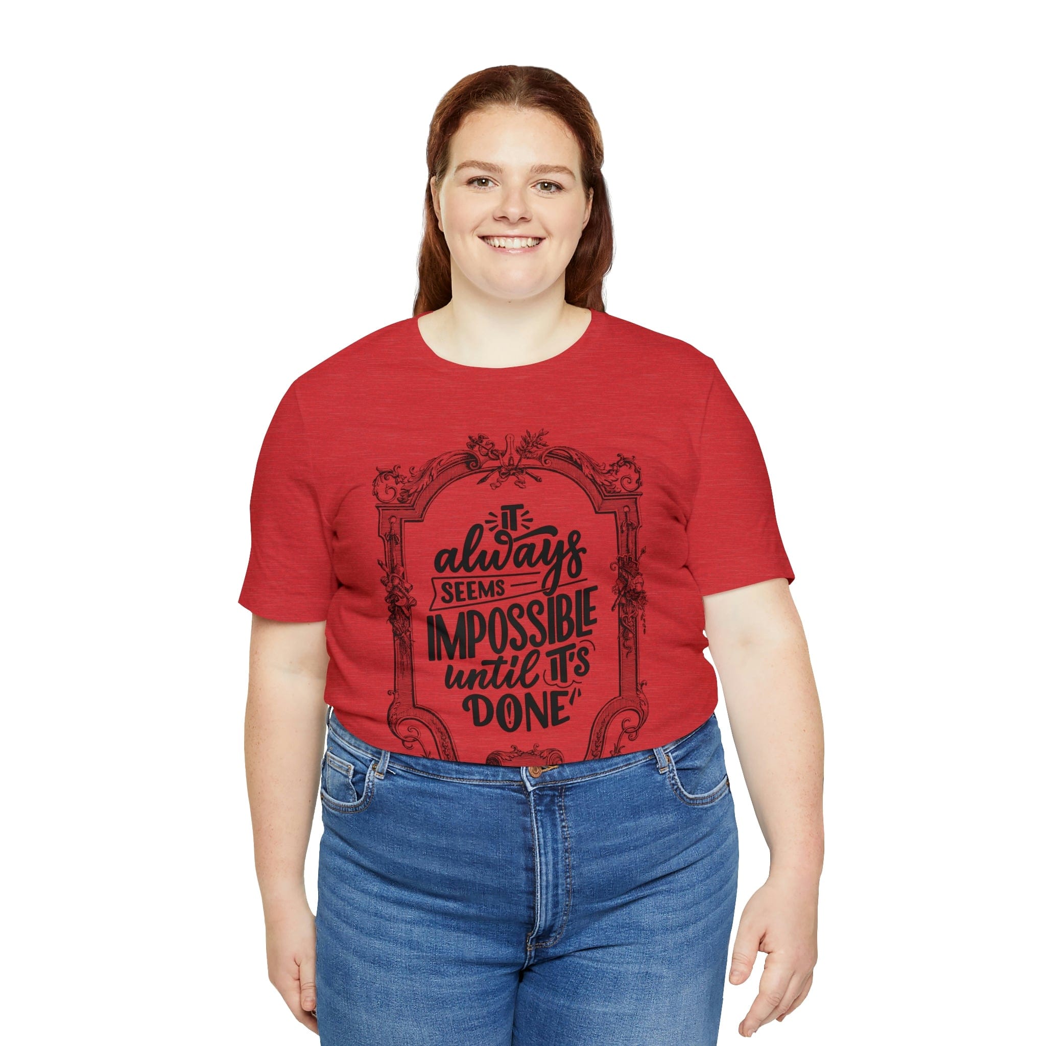 Printify T-Shirt Not Impossible - Unisex Jersey Short Sleeve Tee