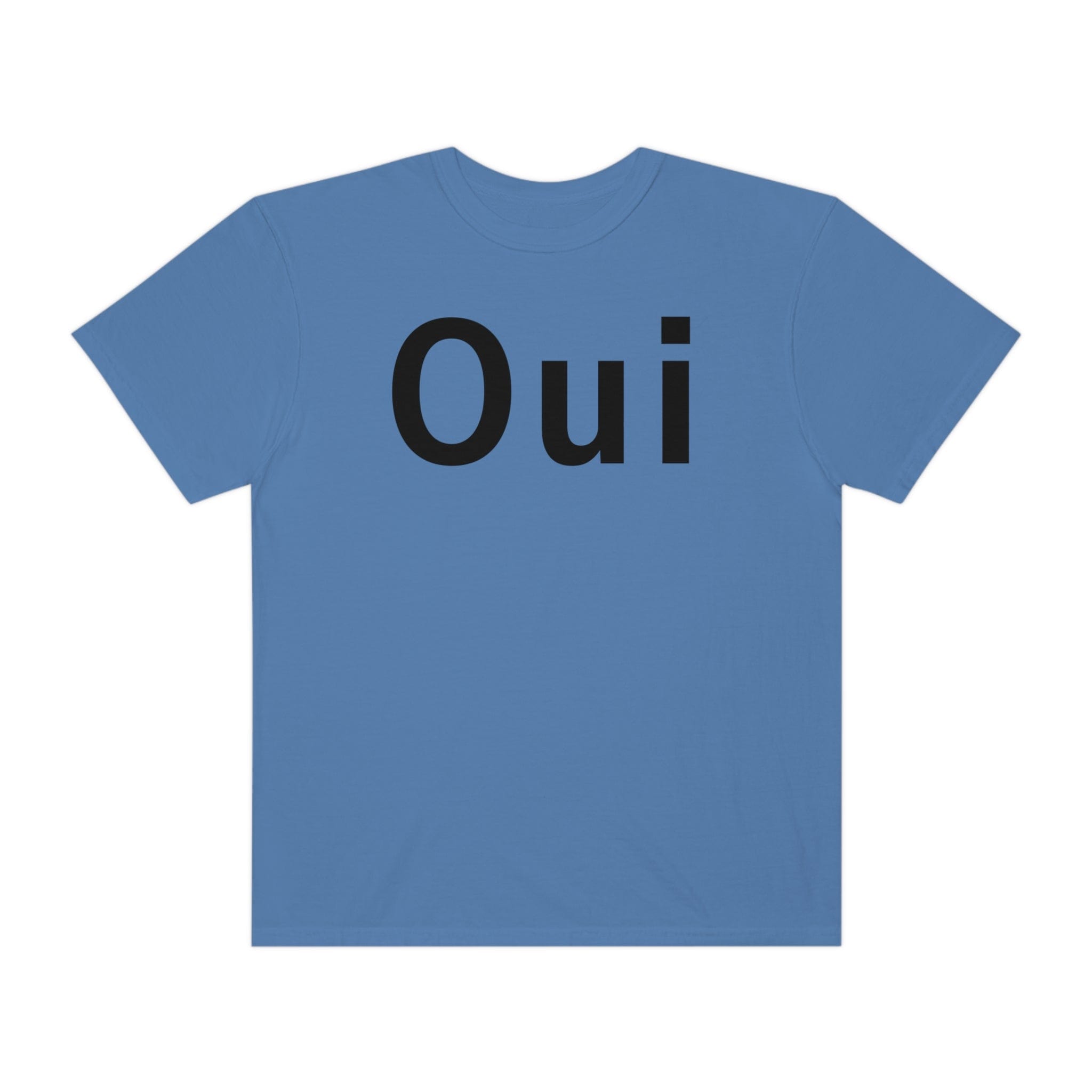 Printify T-Shirt Oui - Unisex Garment-Dyed T-shirt