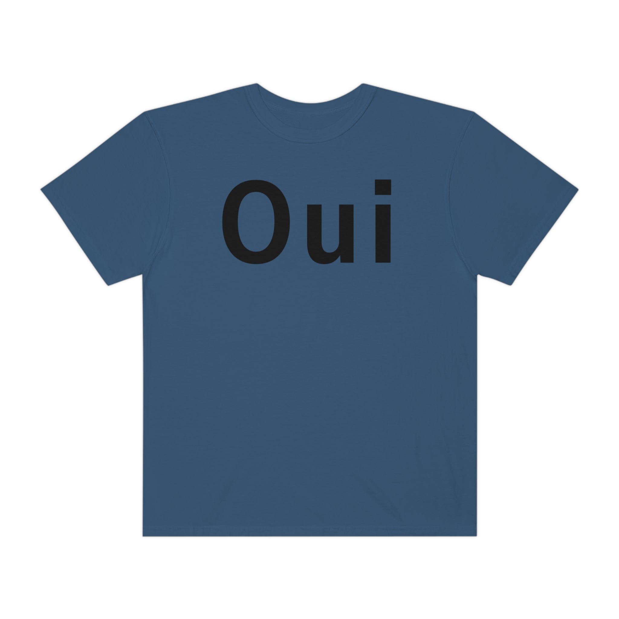 Printify T-Shirt Oui - Unisex Garment-Dyed T-shirt