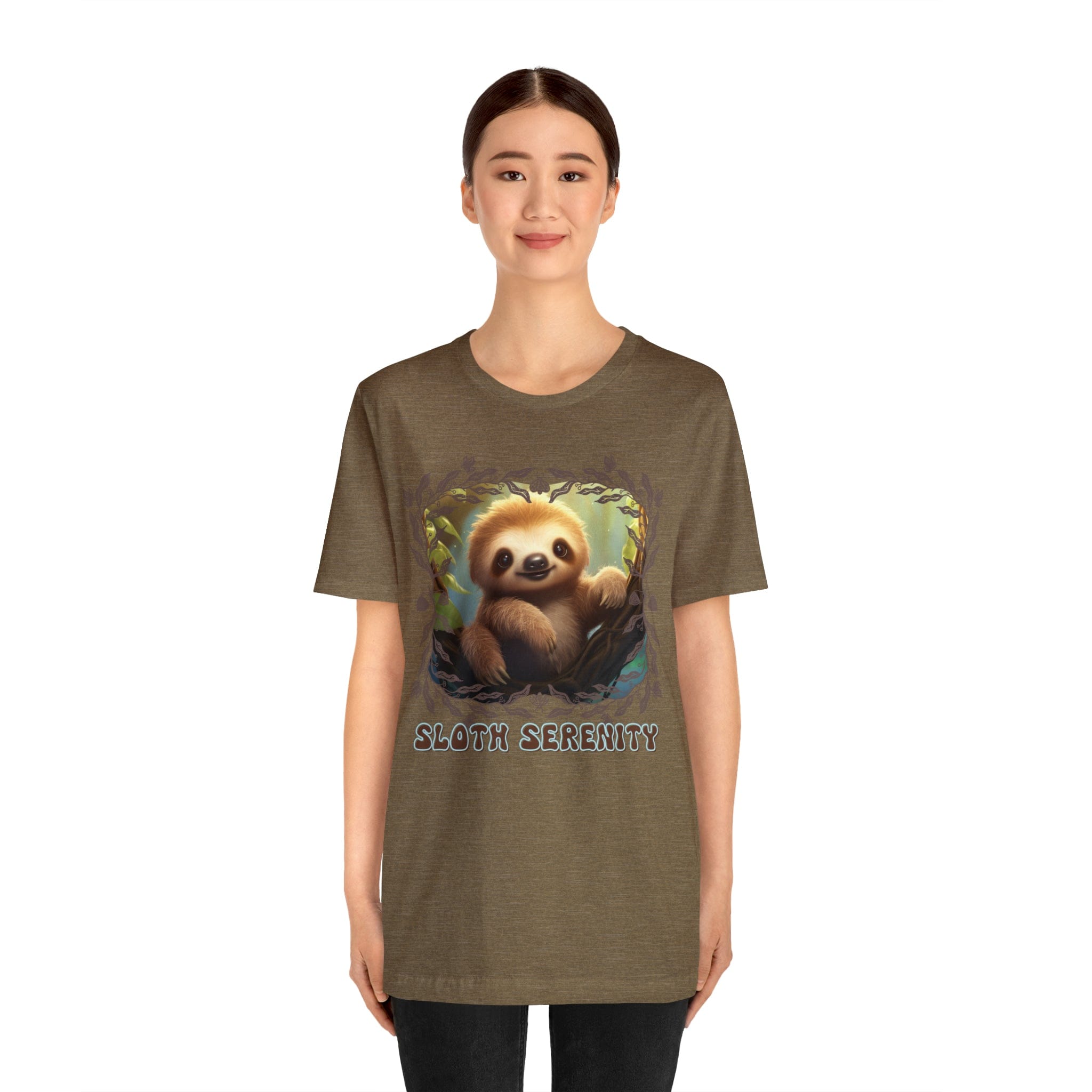 Printify T-Shirt Sloth Serenity - Jersey Short Sleeve Tee