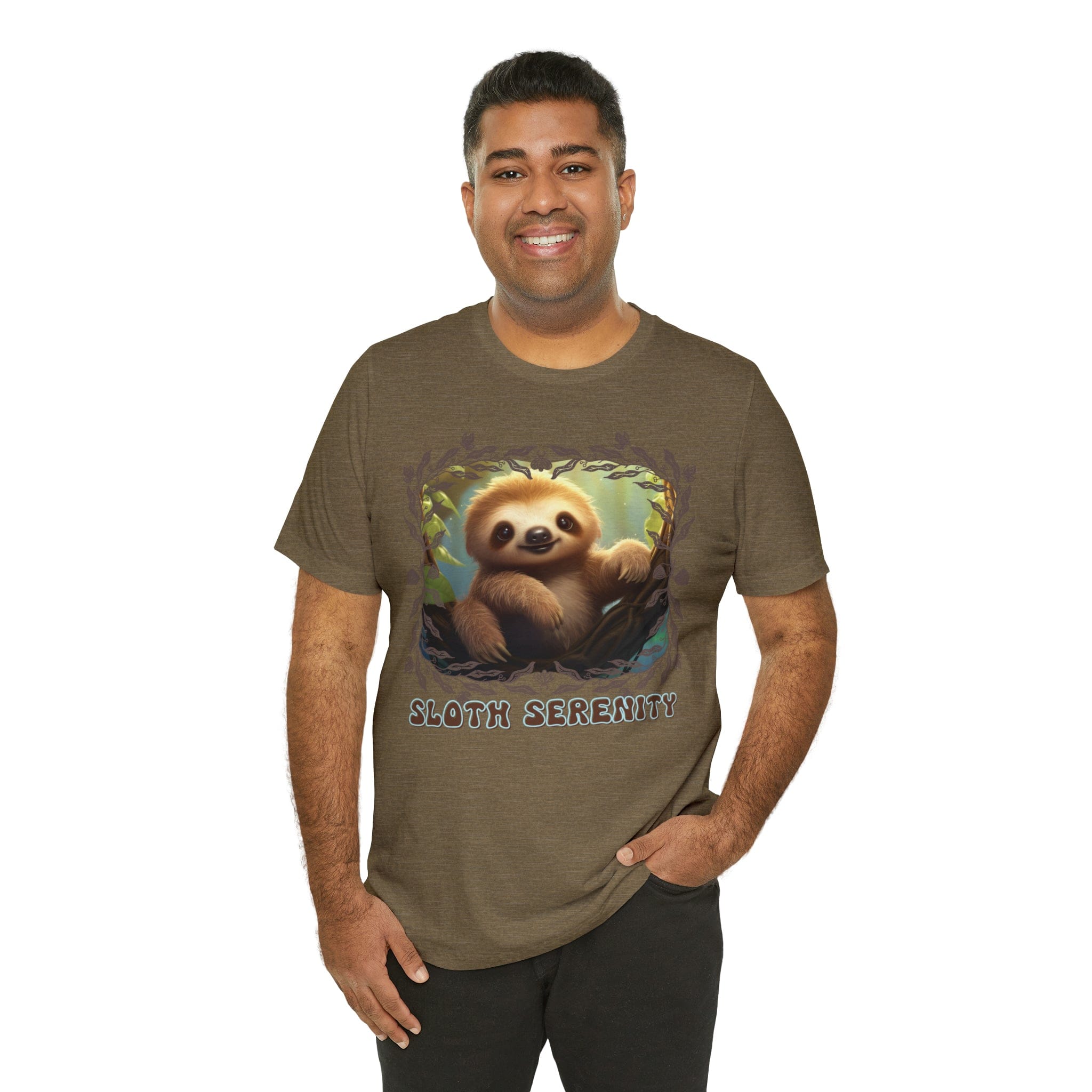 Printify T-Shirt Sloth Serenity - Jersey Short Sleeve Tee