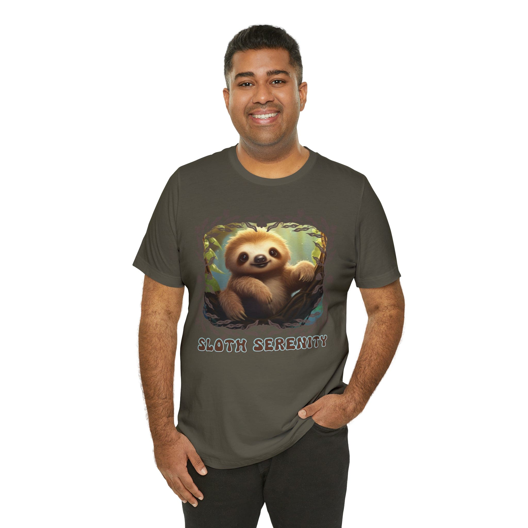 Printify T-Shirt Sloth Serenity - Jersey Short Sleeve Tee