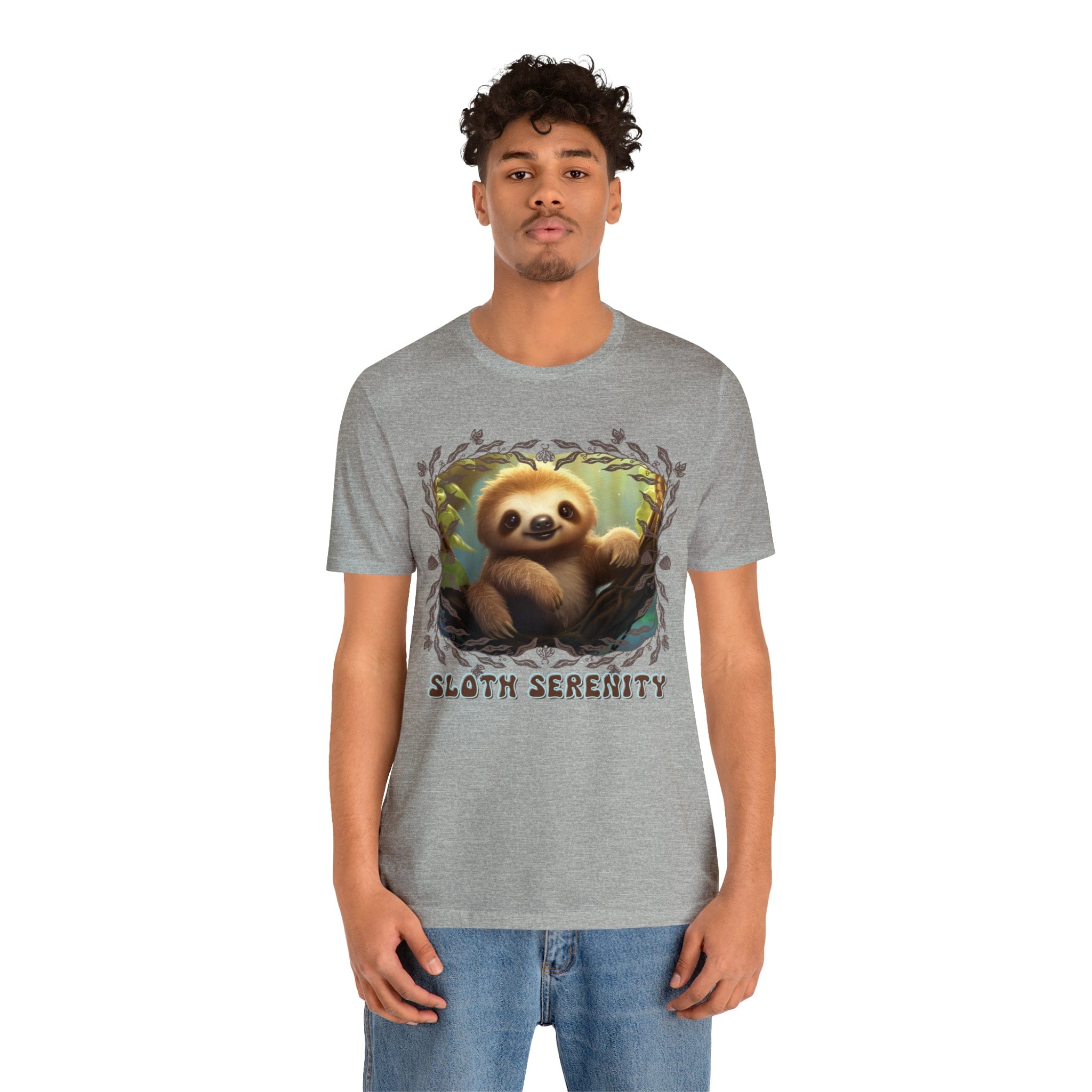 Printify T-Shirt Sloth Serenity - Jersey Short Sleeve Tee