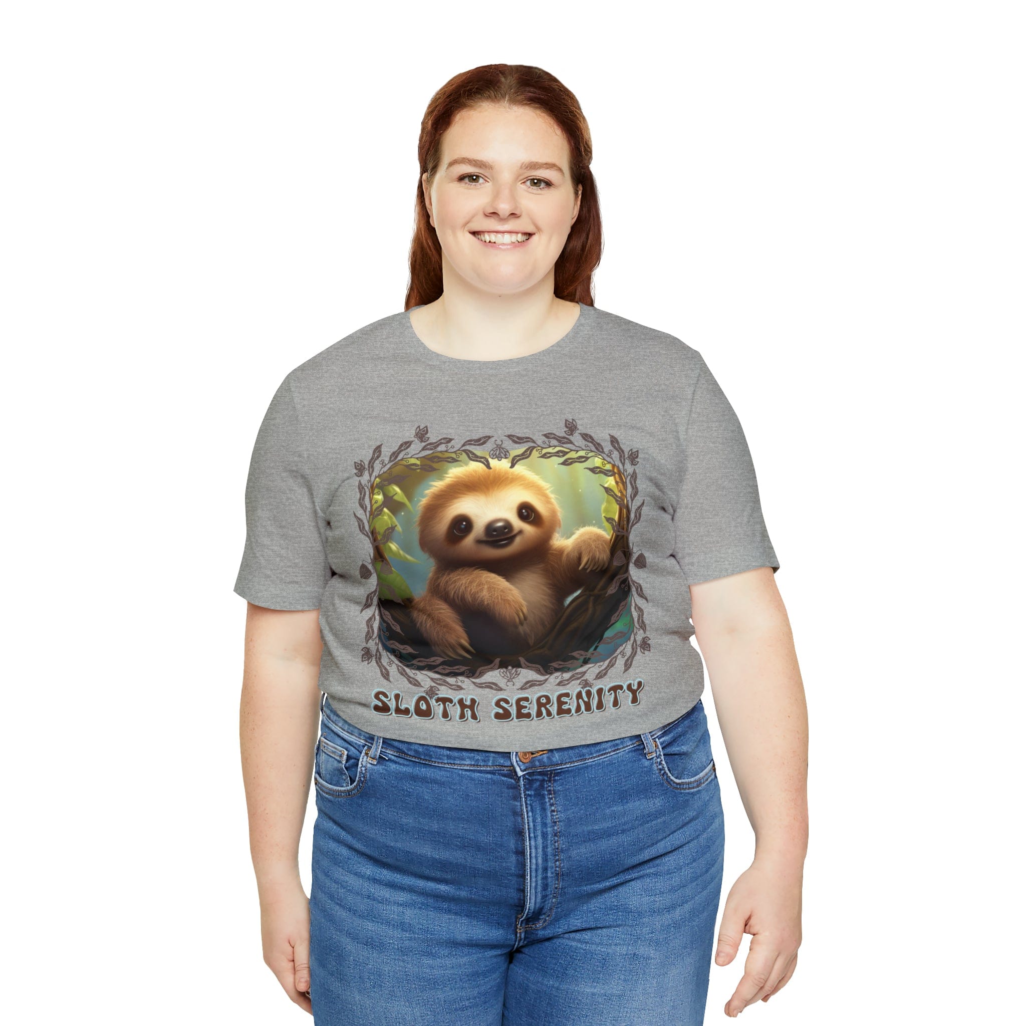 Printify T-Shirt Sloth Serenity - Jersey Short Sleeve Tee