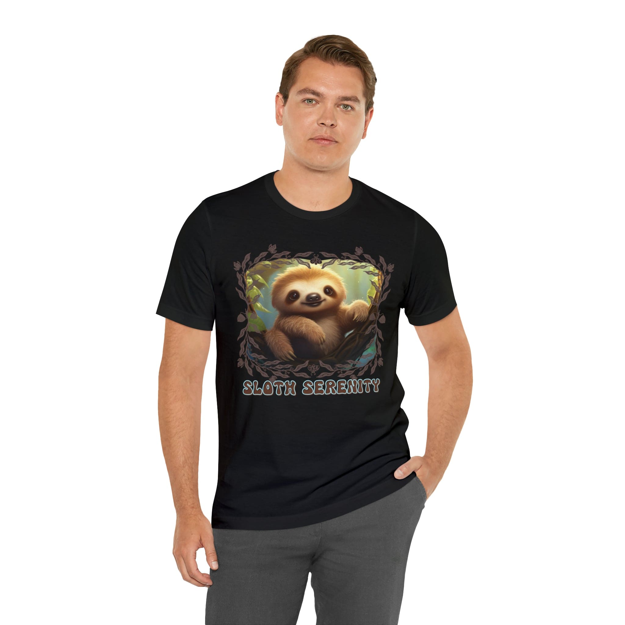 Printify T-Shirt Sloth Serenity - Jersey Short Sleeve Tee