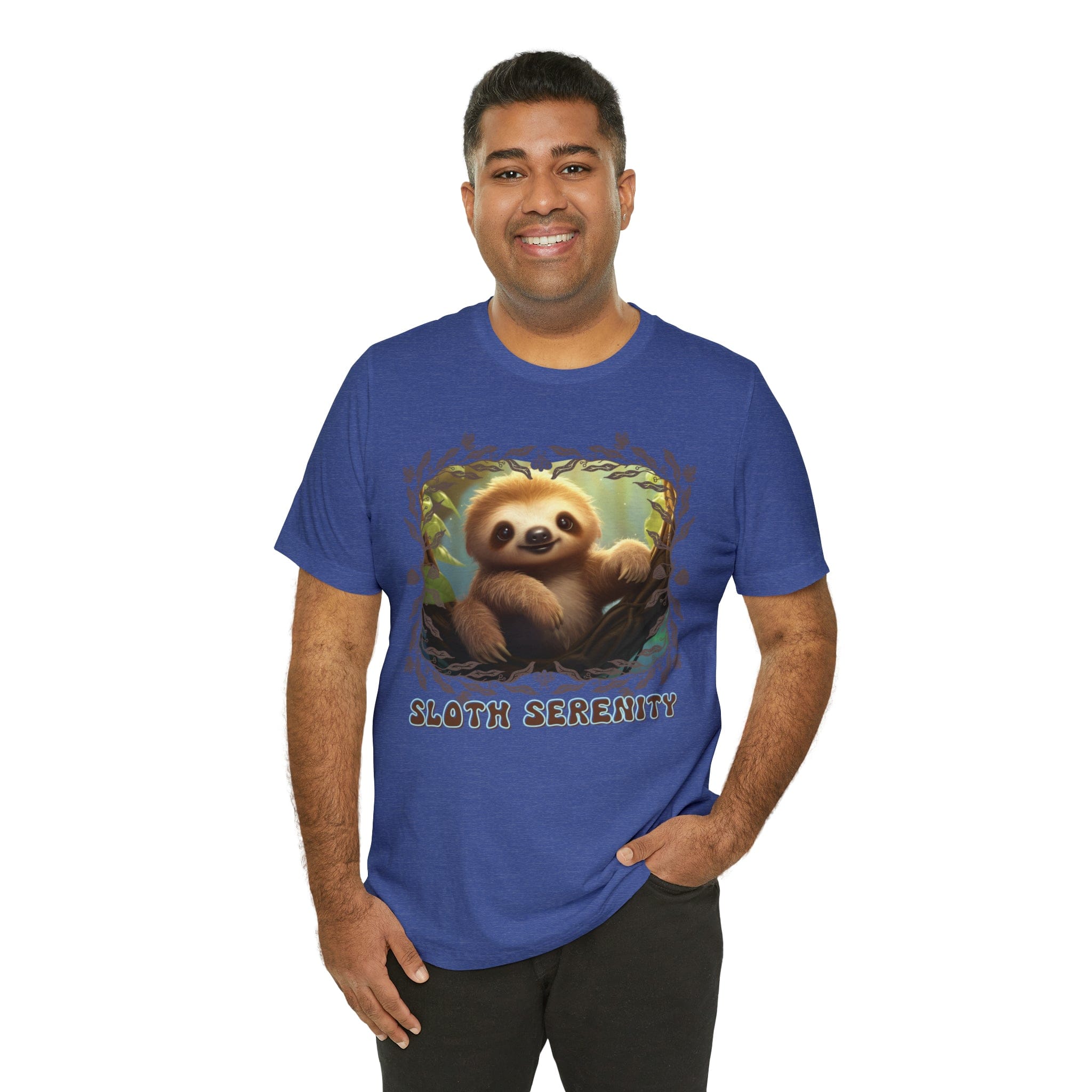 Printify T-Shirt Sloth Serenity - Jersey Short Sleeve Tee