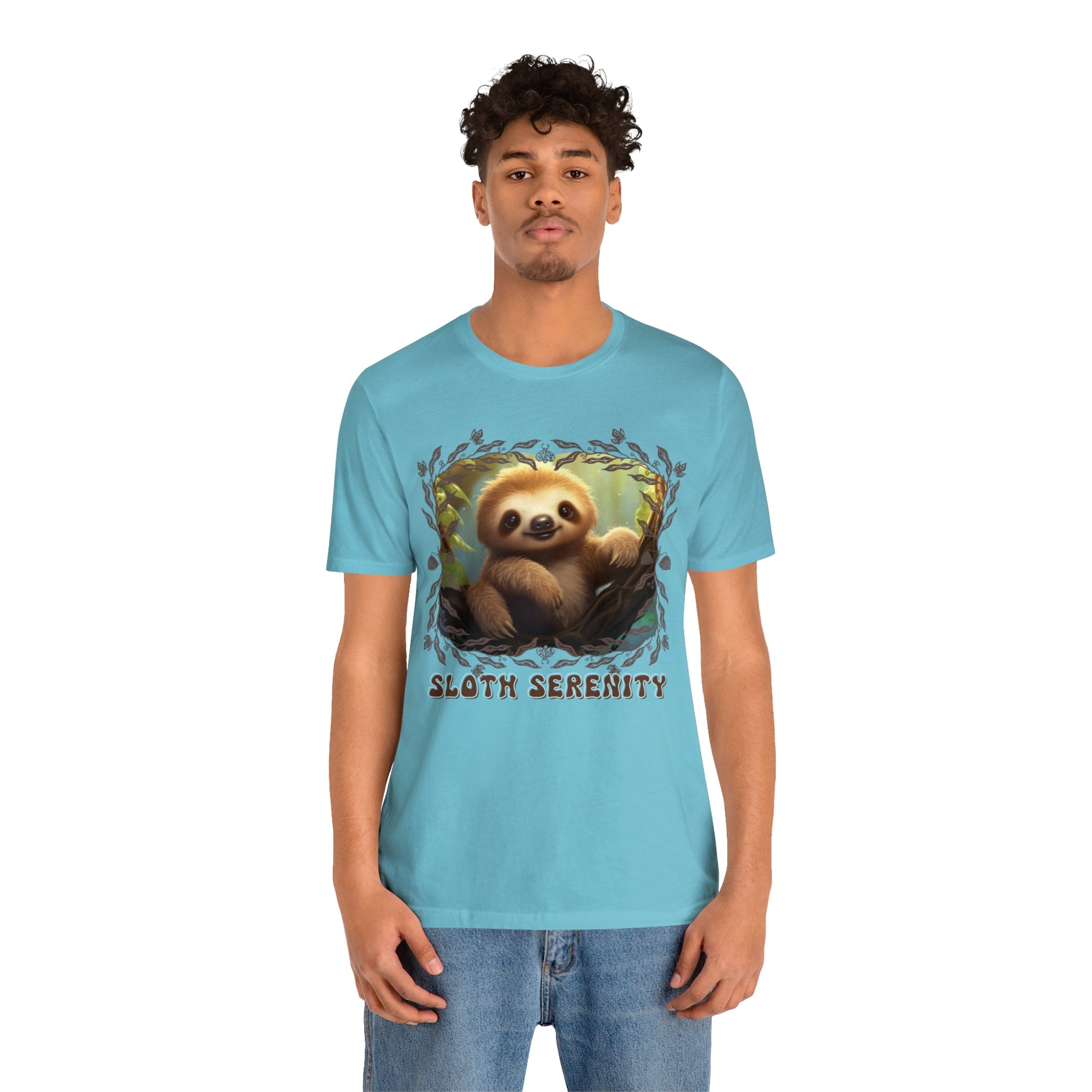 Printify T-Shirt Sloth Serenity - Jersey Short Sleeve Tee