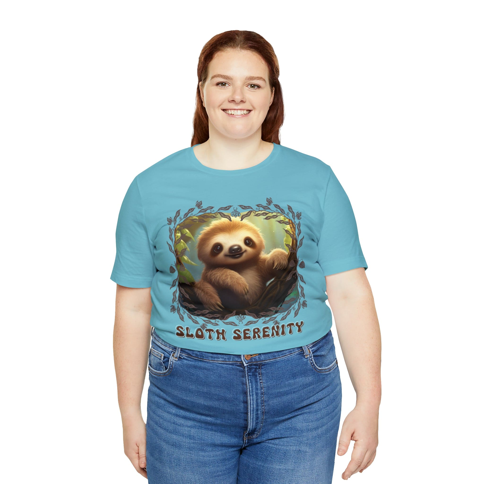Printify T-Shirt Sloth Serenity - Jersey Short Sleeve Tee