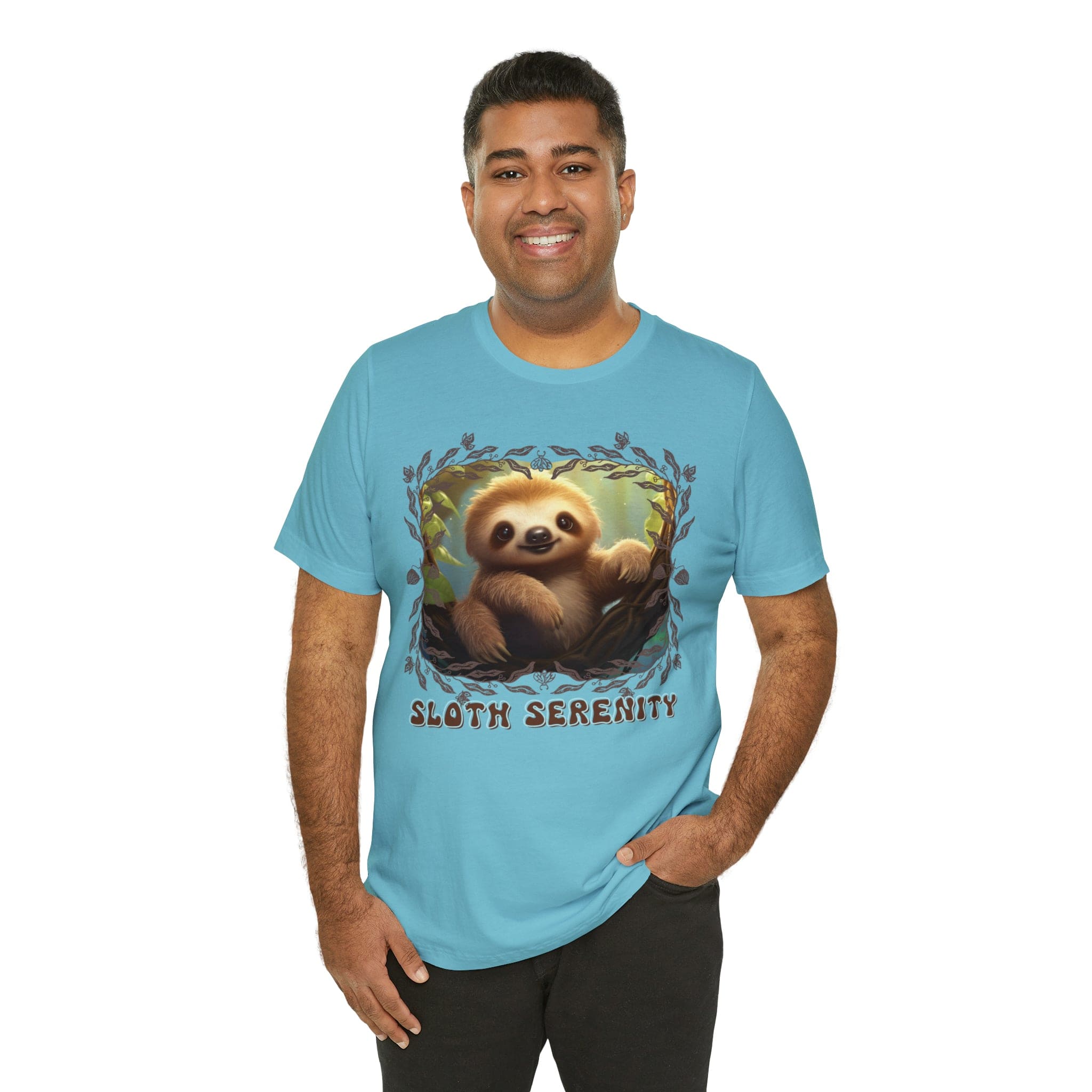 Printify T-Shirt Sloth Serenity - Jersey Short Sleeve Tee