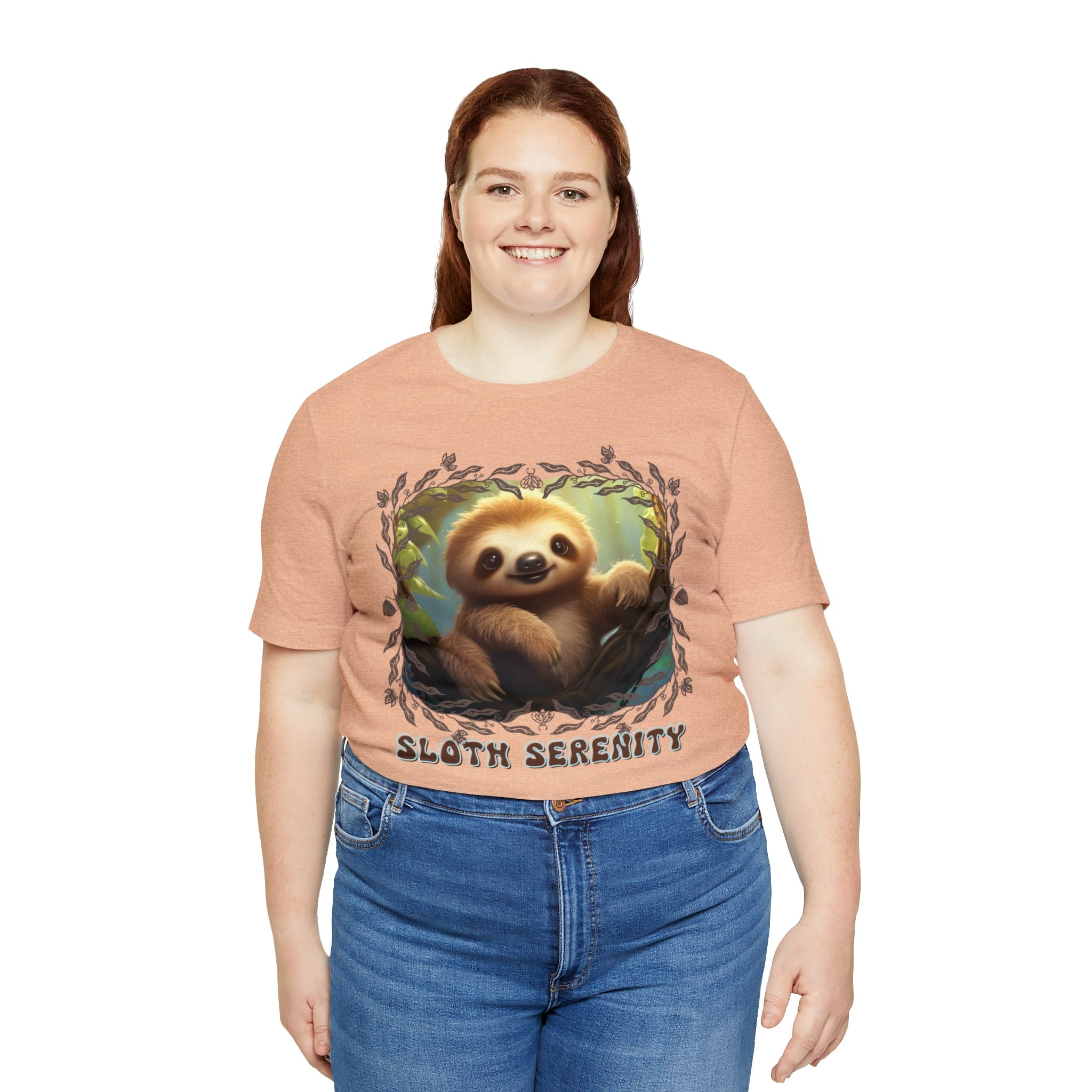 Printify T-Shirt Sloth Serenity - Jersey Short Sleeve Tee