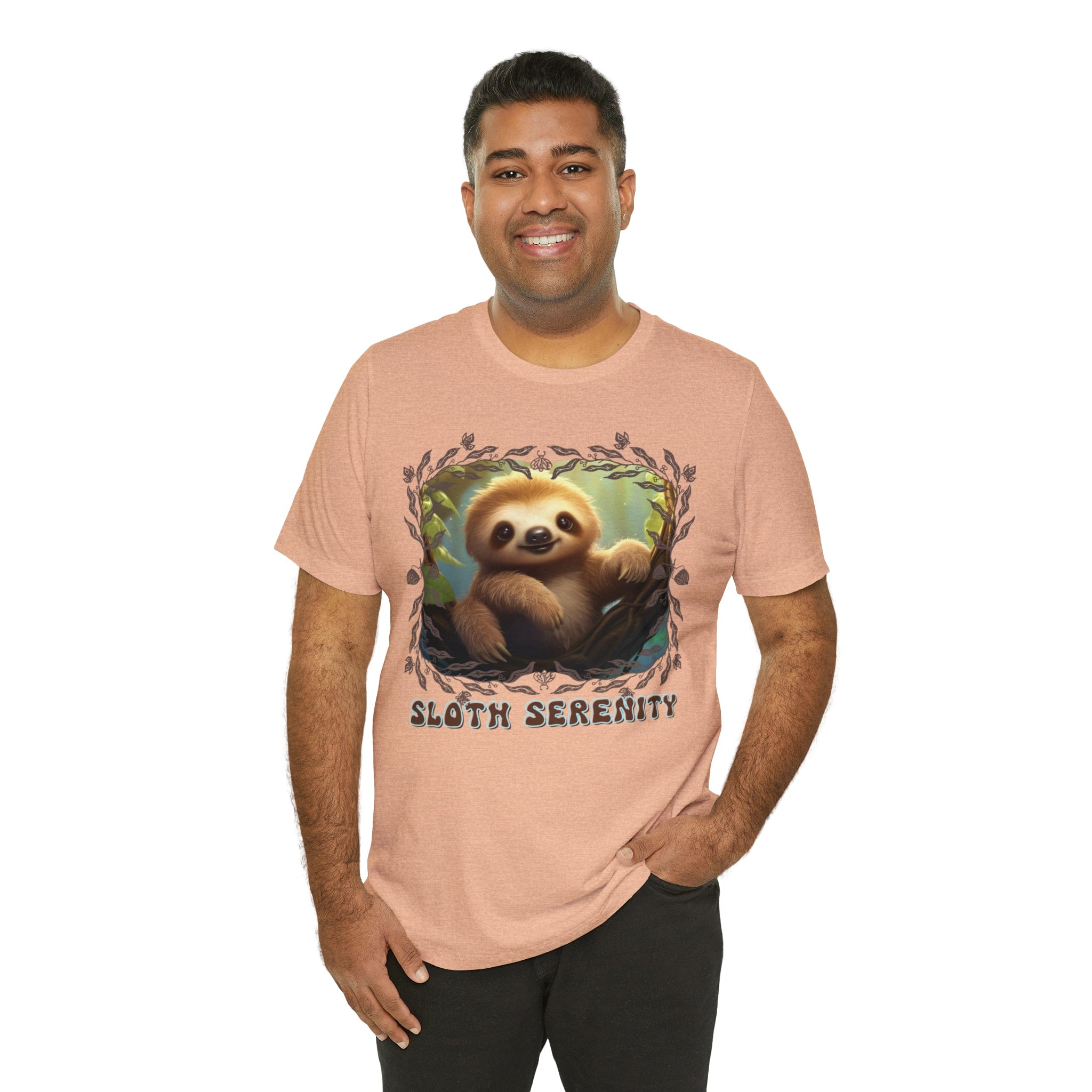 Printify T-Shirt Sloth Serenity - Jersey Short Sleeve Tee