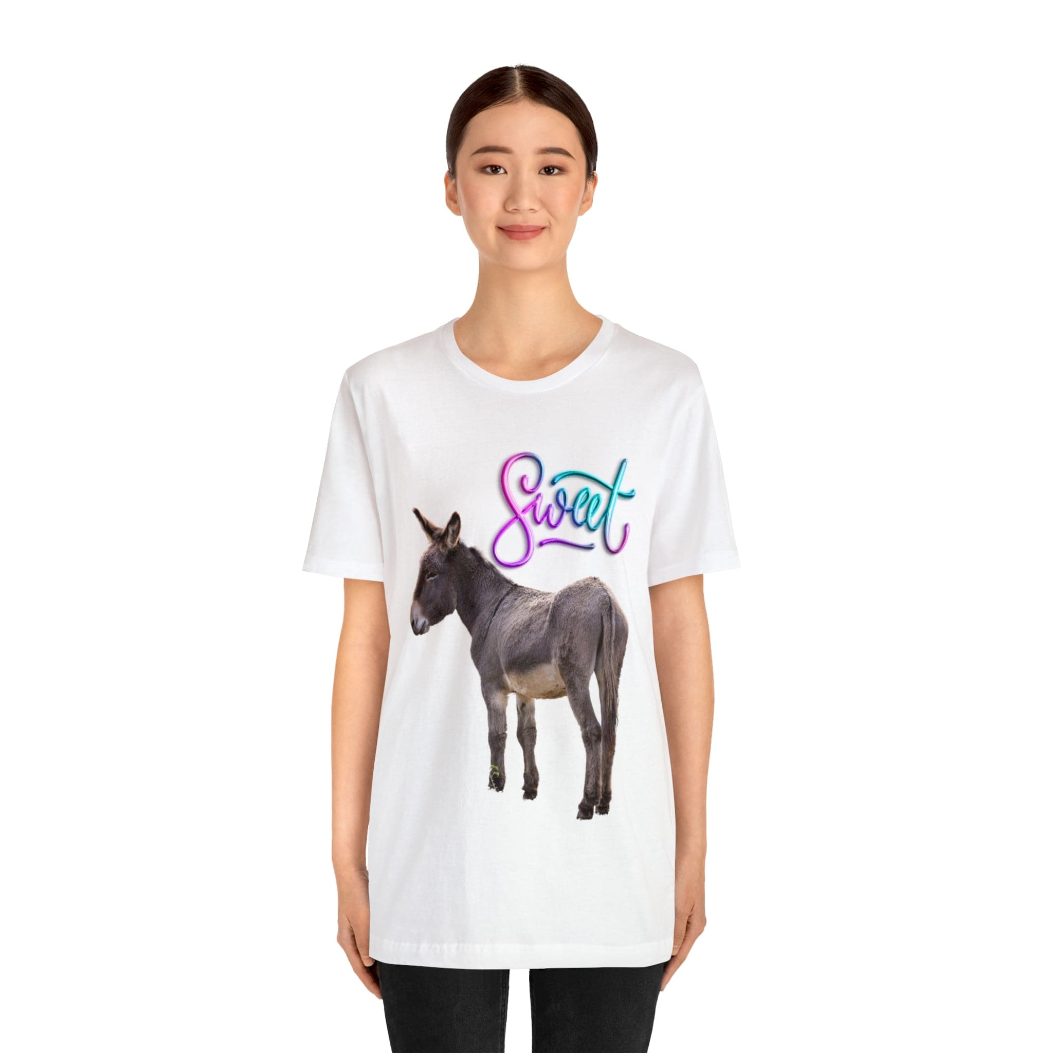 Printify T-Shirt Sweet Ass (Donkey) - Unisex Jersey Short Sleeve Tee