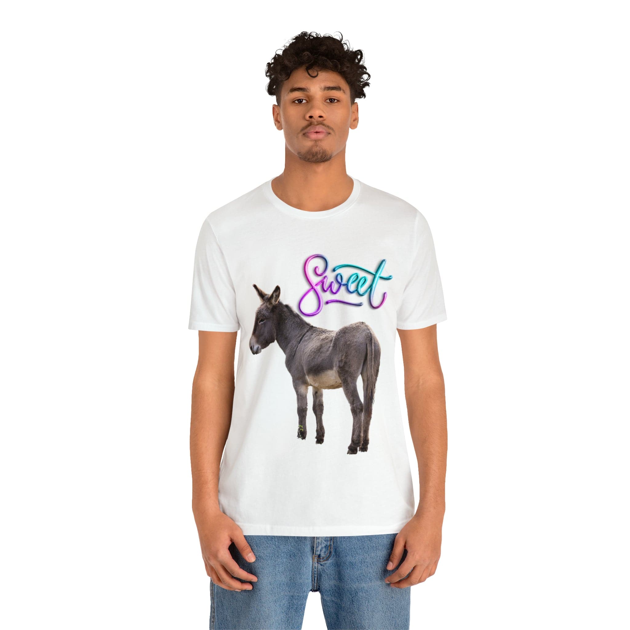 Printify T-Shirt Sweet Ass (Donkey) - Unisex Jersey Short Sleeve Tee