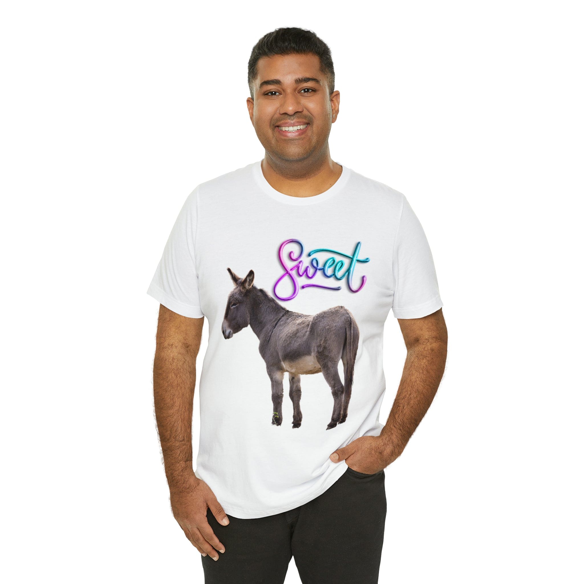 Printify T-Shirt Sweet Ass (Donkey) - Unisex Jersey Short Sleeve Tee