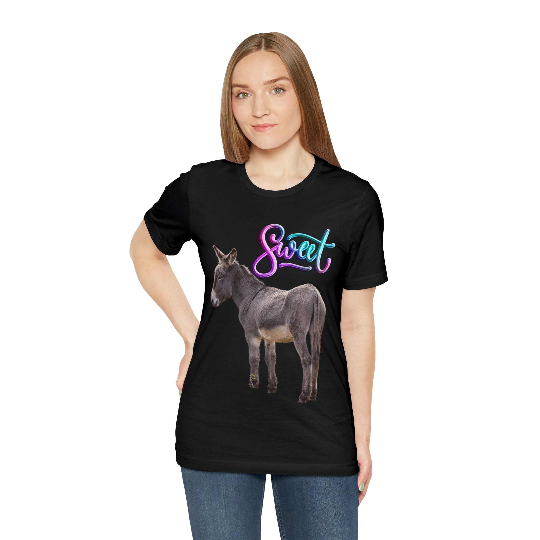 Printify T-Shirt Sweet Ass (Donkey) - Unisex Jersey Short Sleeve Tee