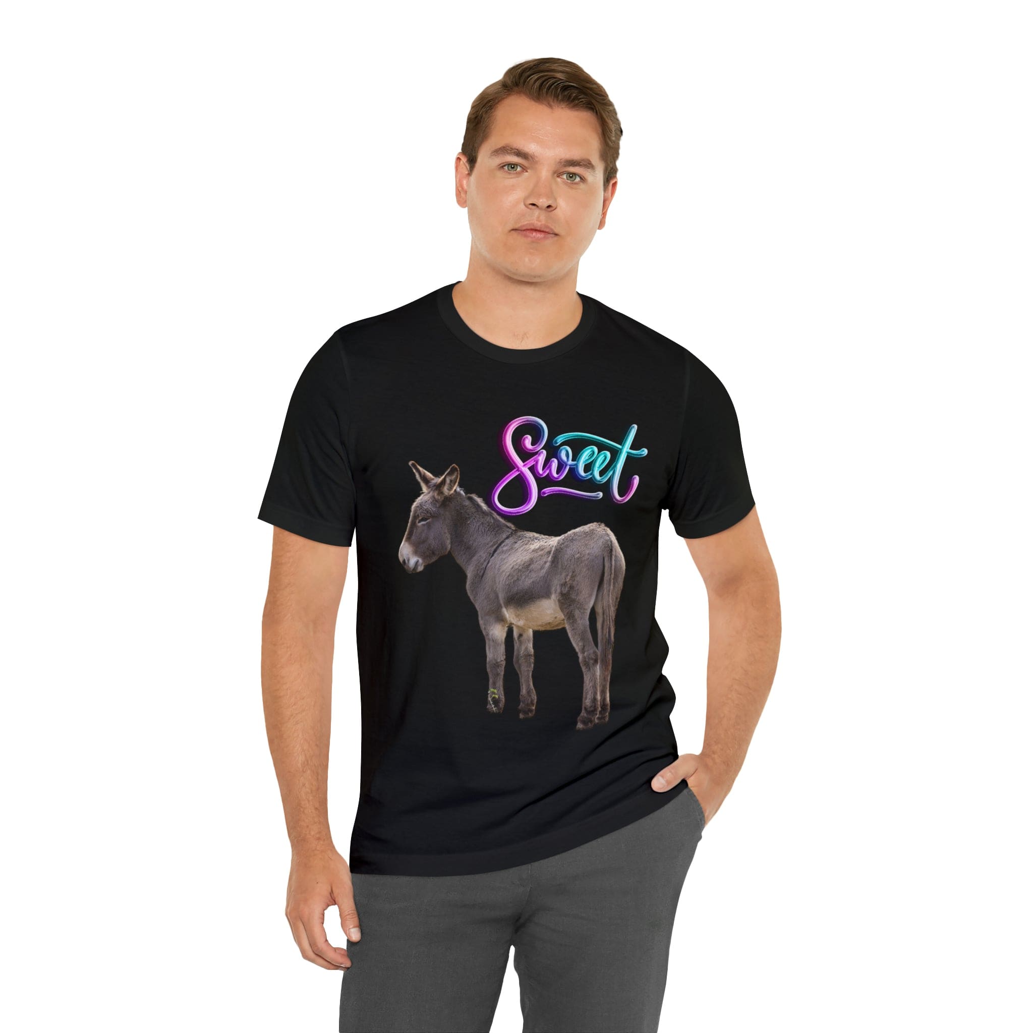 Printify T-Shirt Sweet Ass (Donkey) - Unisex Jersey Short Sleeve Tee