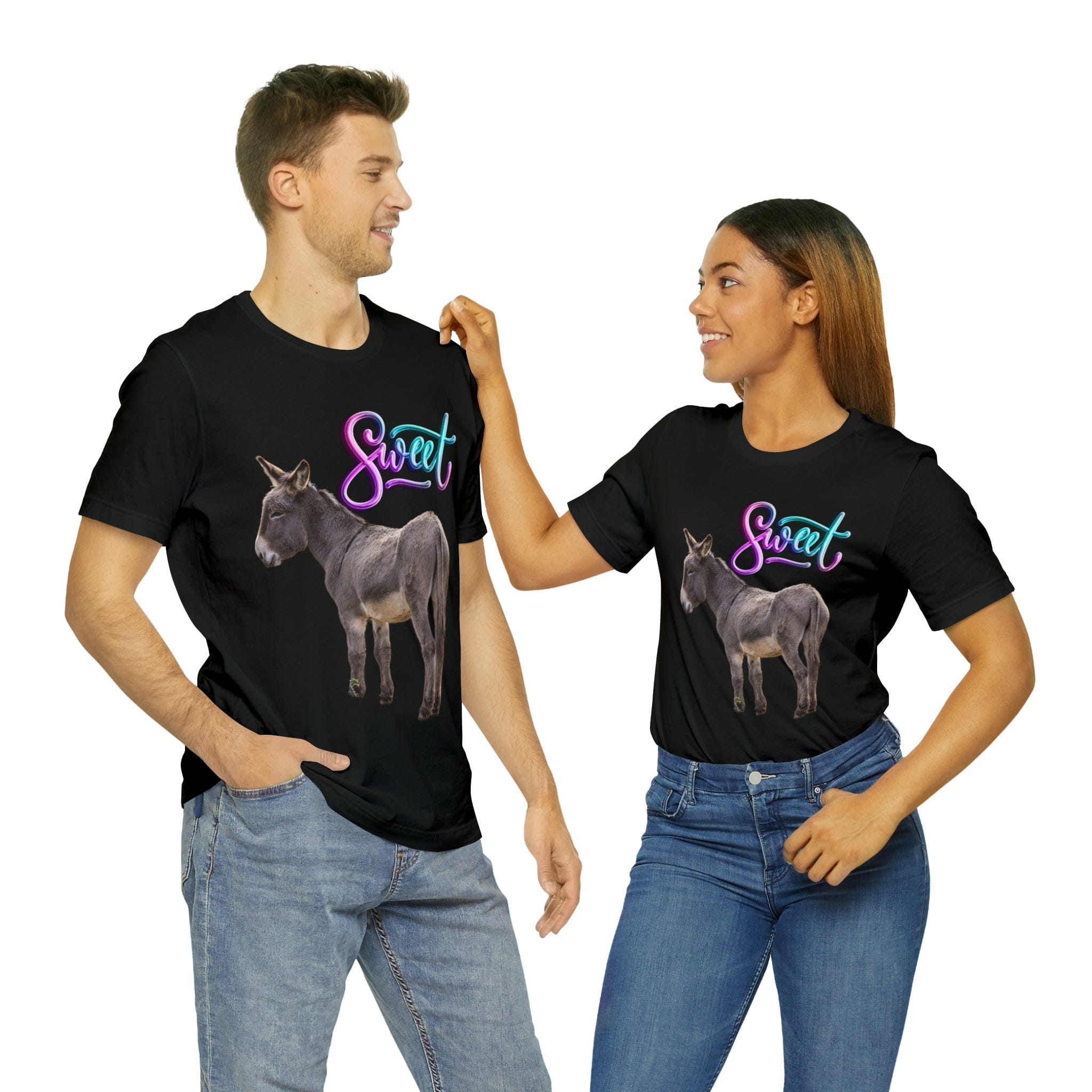 Printify T-Shirt Sweet Ass (Donkey) - Unisex Jersey Short Sleeve Tee