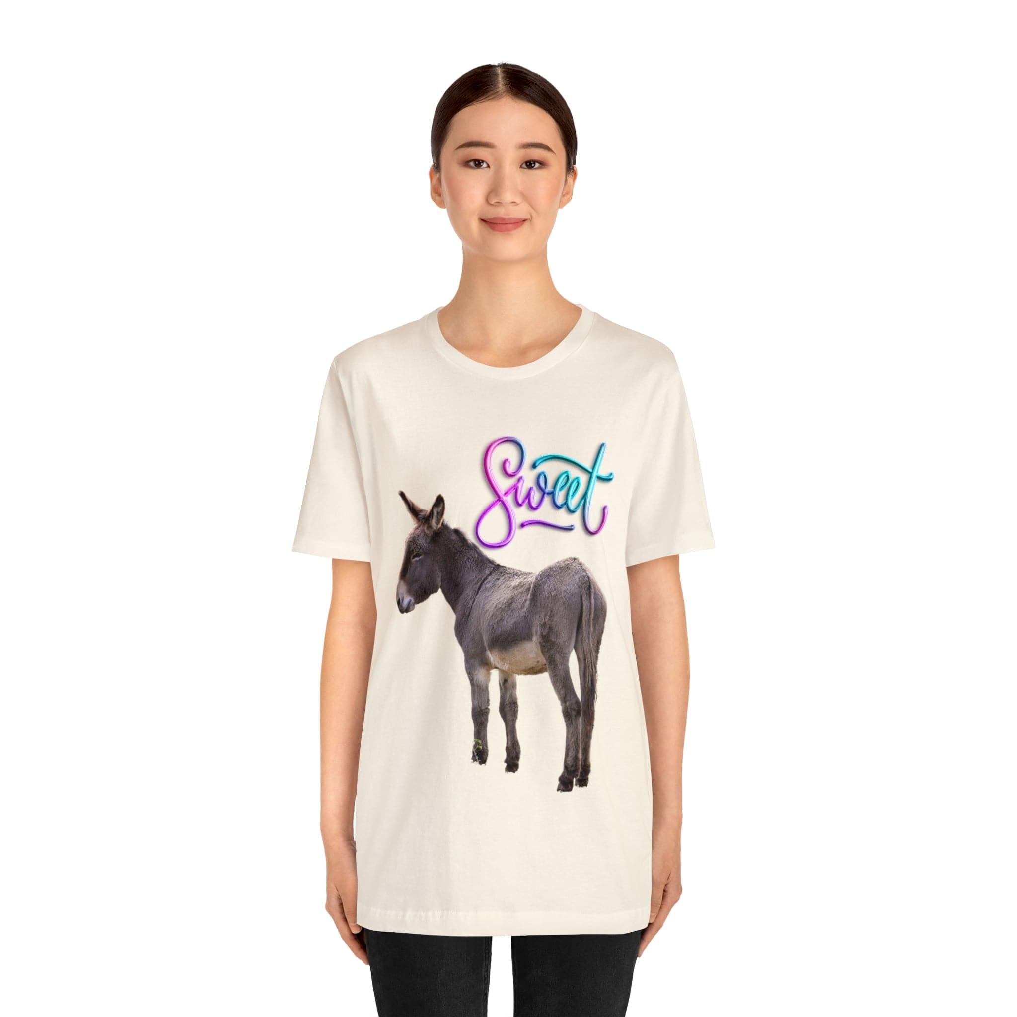 Printify T-Shirt Sweet Ass (Donkey) - Unisex Jersey Short Sleeve Tee