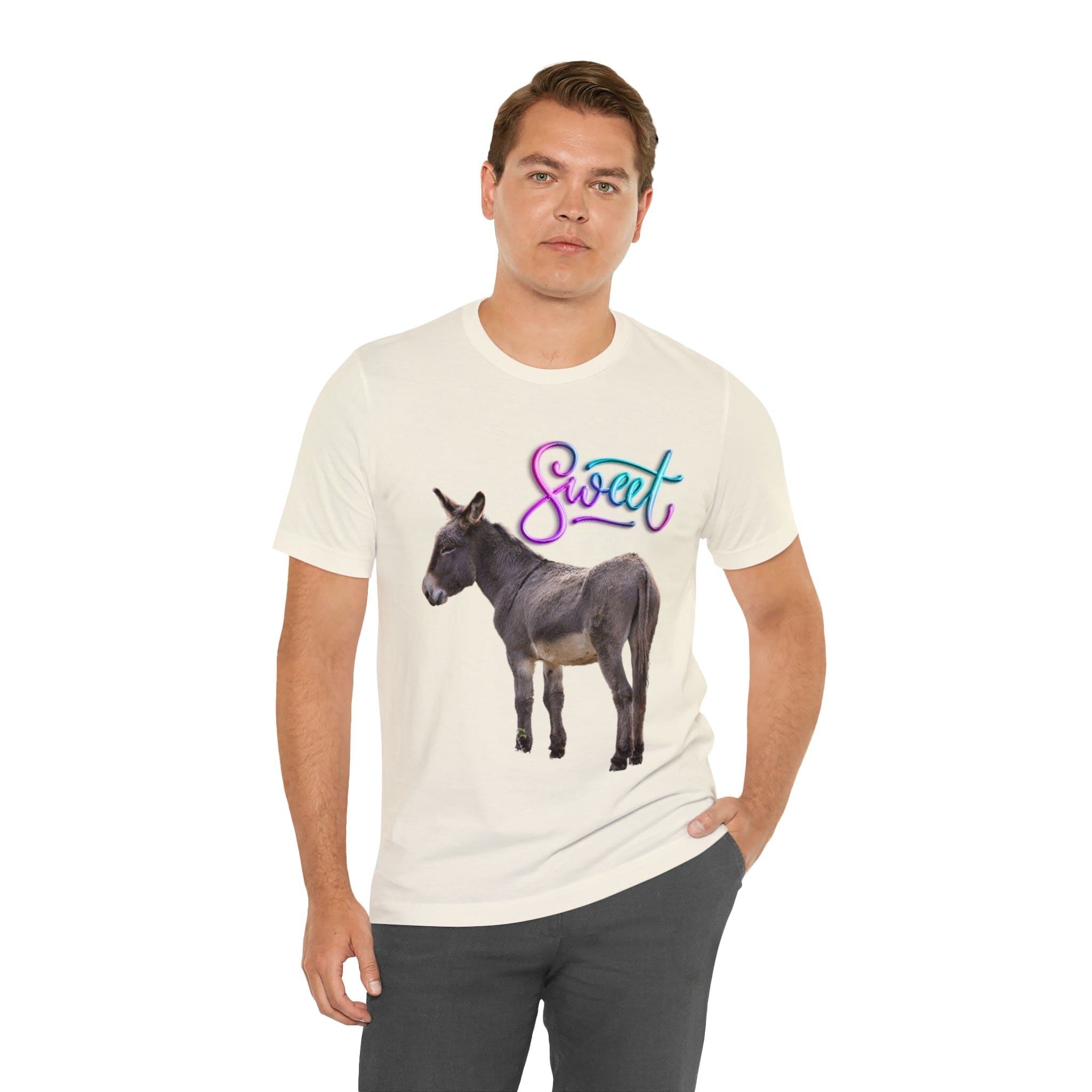 Printify T-Shirt Sweet Ass (Donkey) - Unisex Jersey Short Sleeve Tee