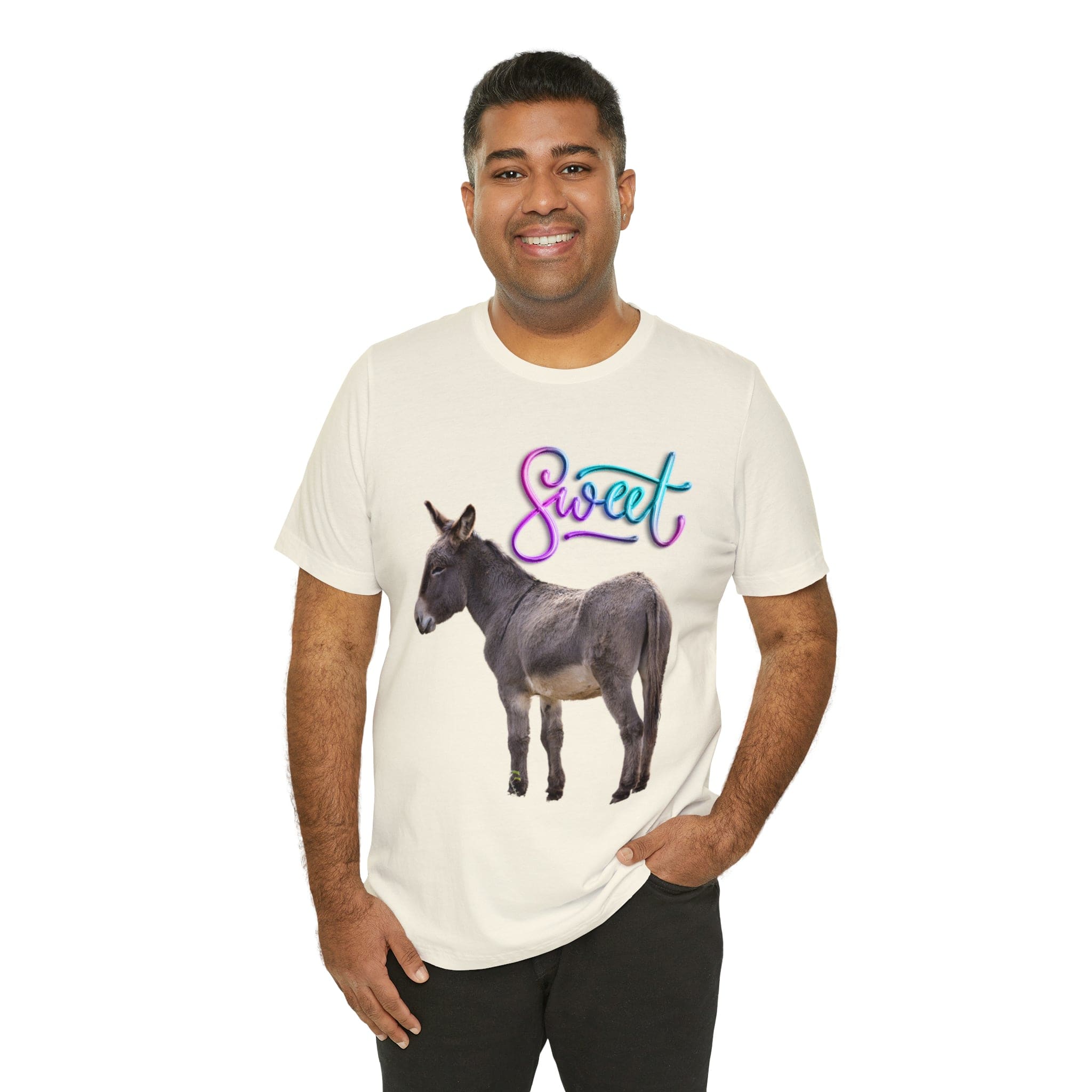 Printify T-Shirt Sweet Ass (Donkey) - Unisex Jersey Short Sleeve Tee