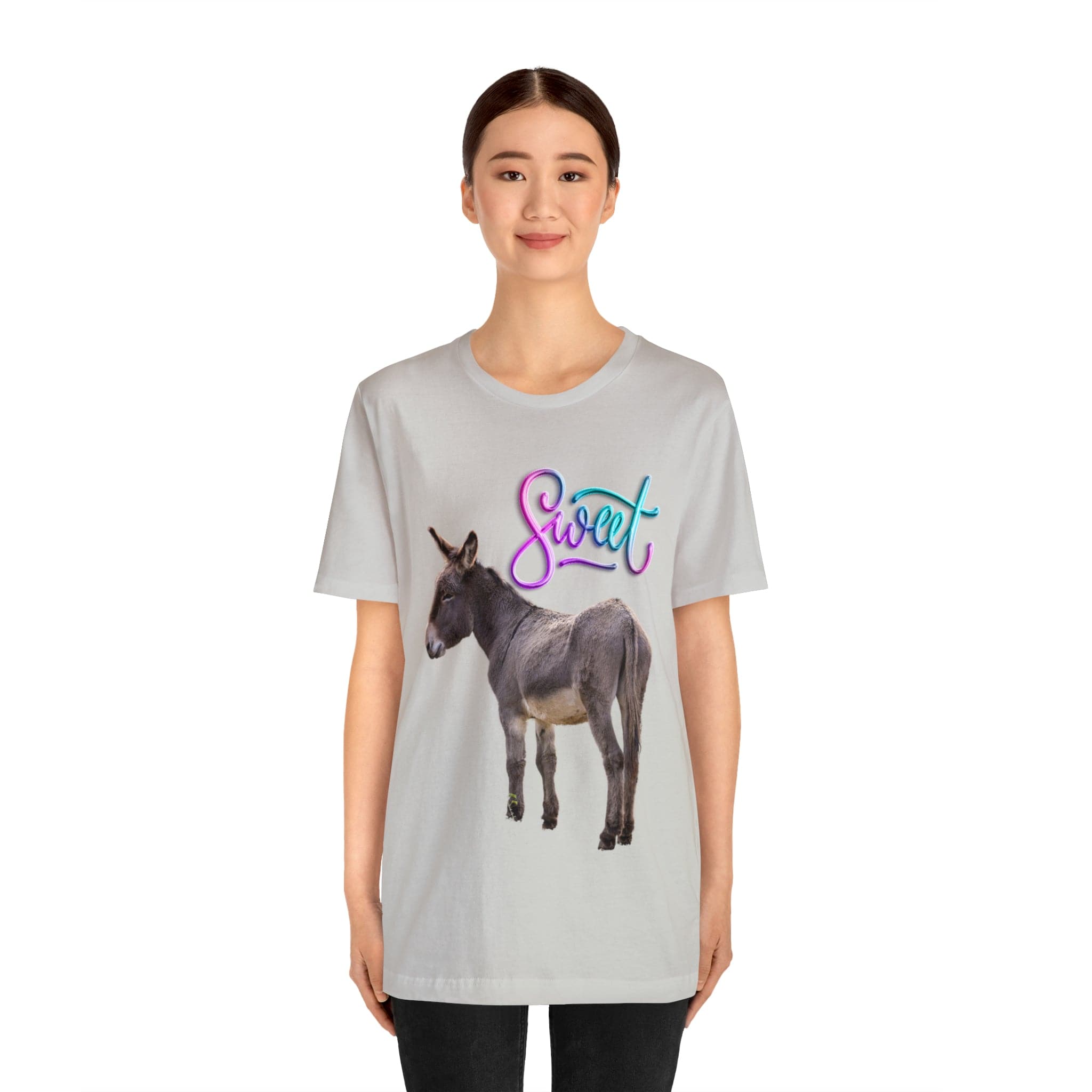 Printify T-Shirt Sweet Ass (Donkey) - Unisex Jersey Short Sleeve Tee
